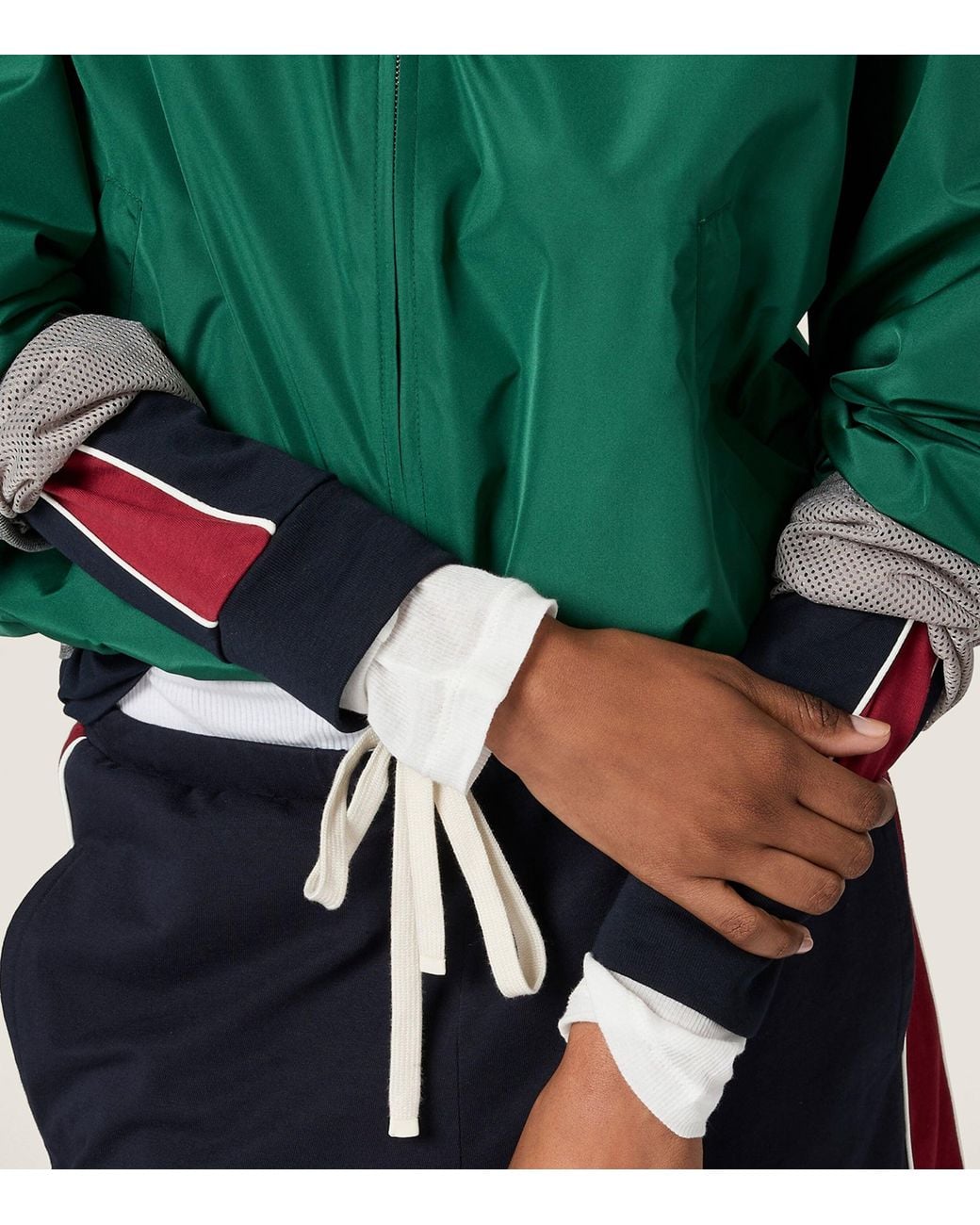 Miu Miu Blue Cotton Jersey Logo Sweater