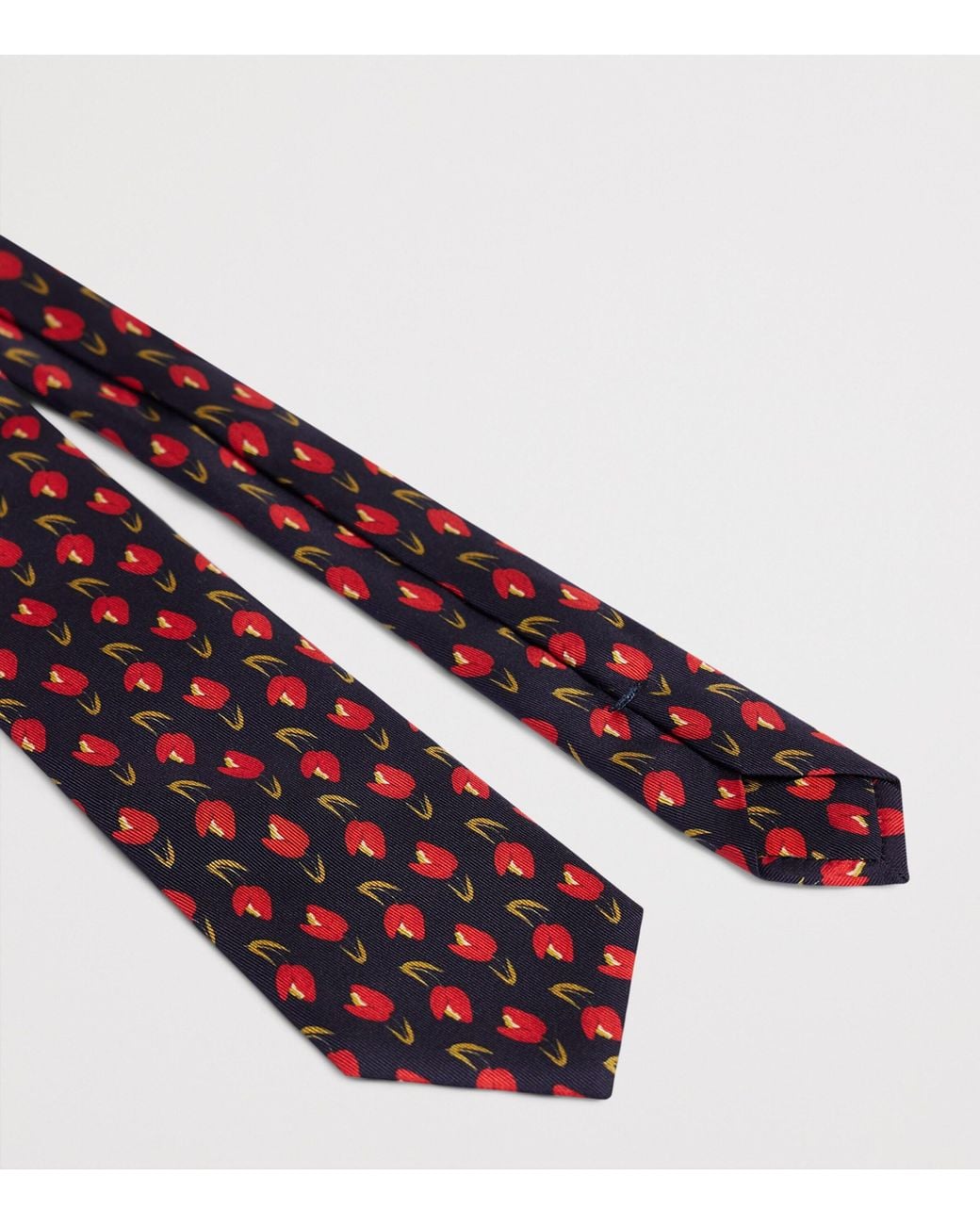 Givenchy Purple Silk Tulip Tie