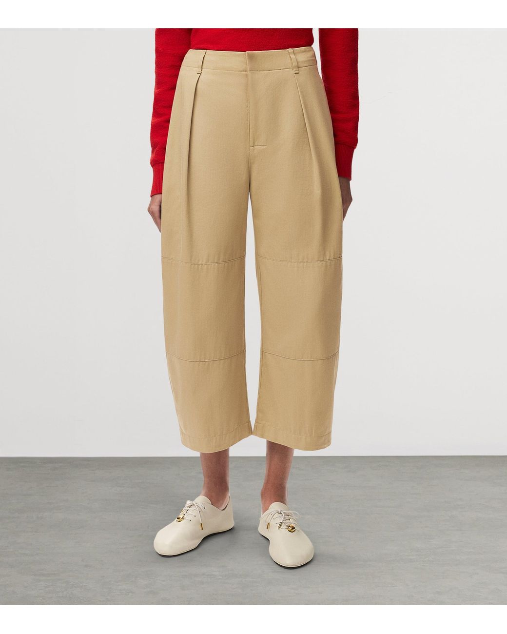 Loewe Natural Cotton Utility Cropped Trousers for men
