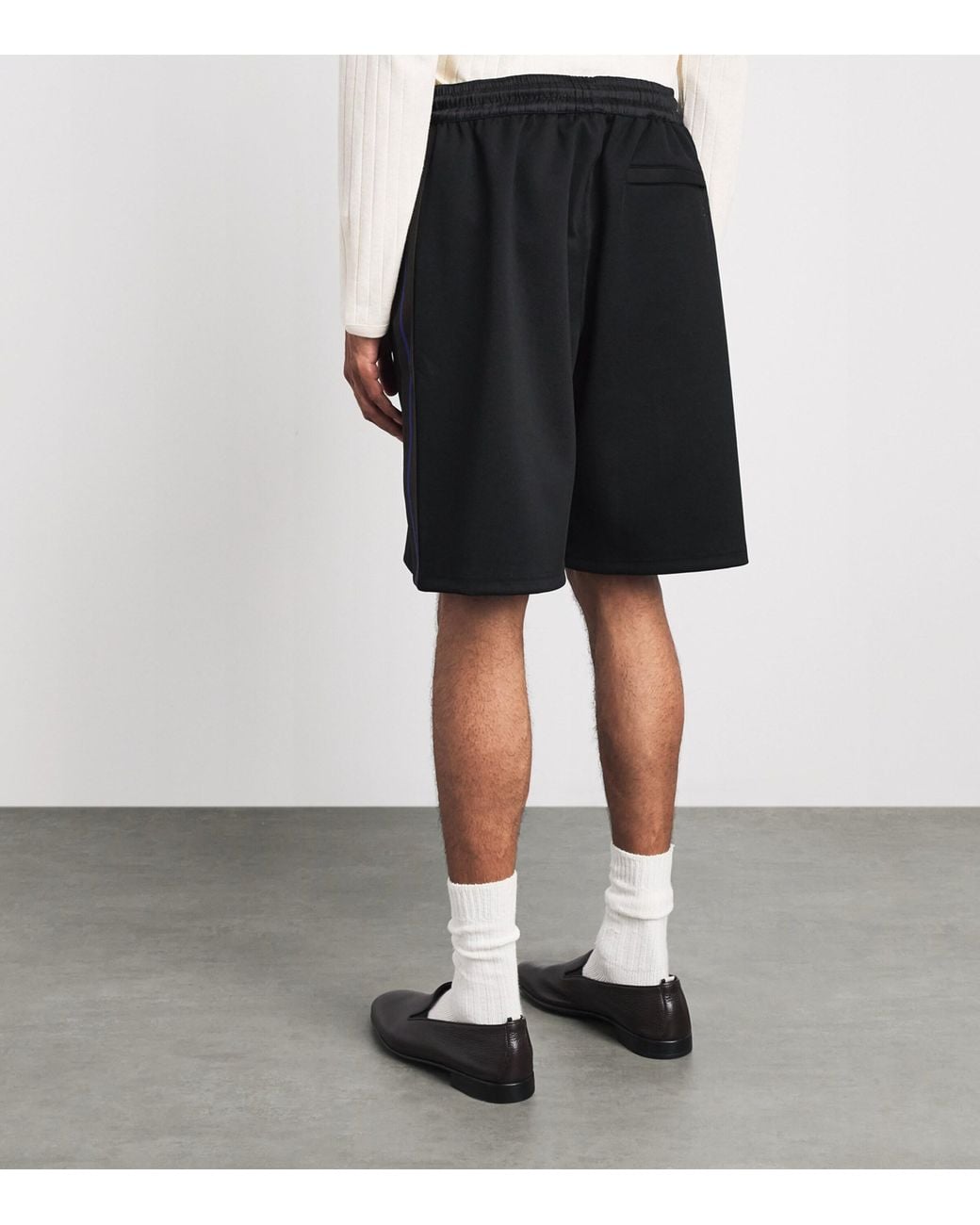 Wales Bonner Black Form Track Shorts for men