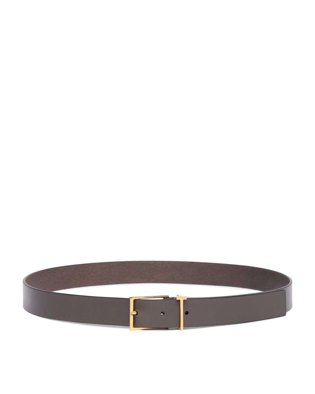 Tom Ford Gray Calf Leather Classic Belt for men