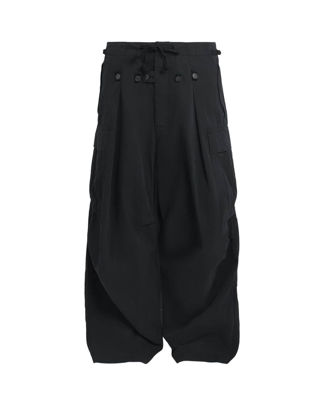 Kapital Black Ripstop Jumbo Cargo Trousers for men