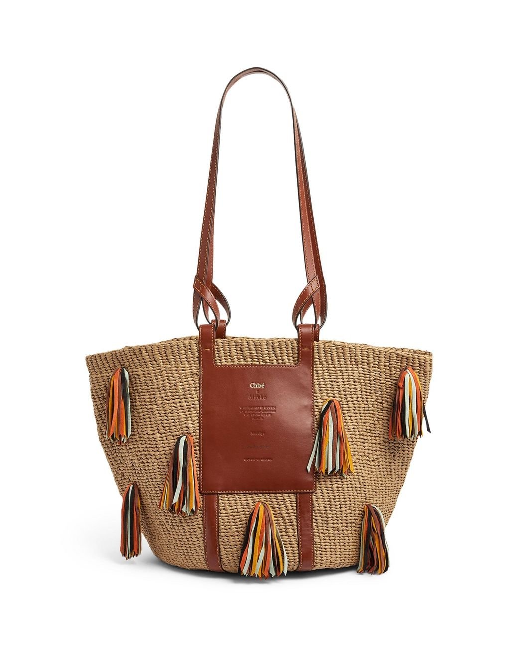 Chloé Large Woven Basket Bag in Brown Lyst