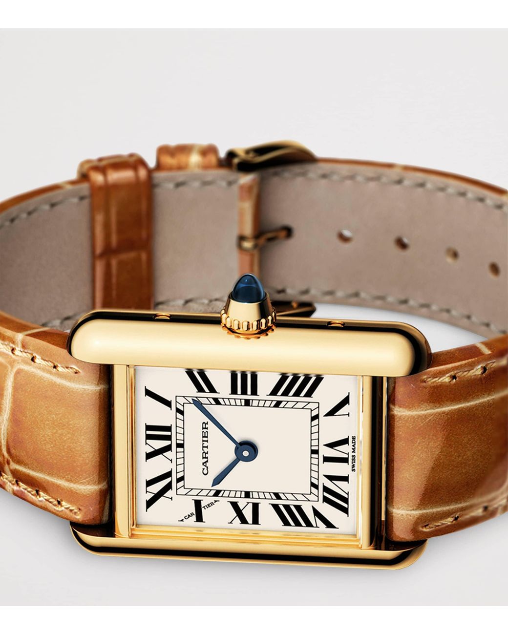 Cartier White Small Tank Louis Watch