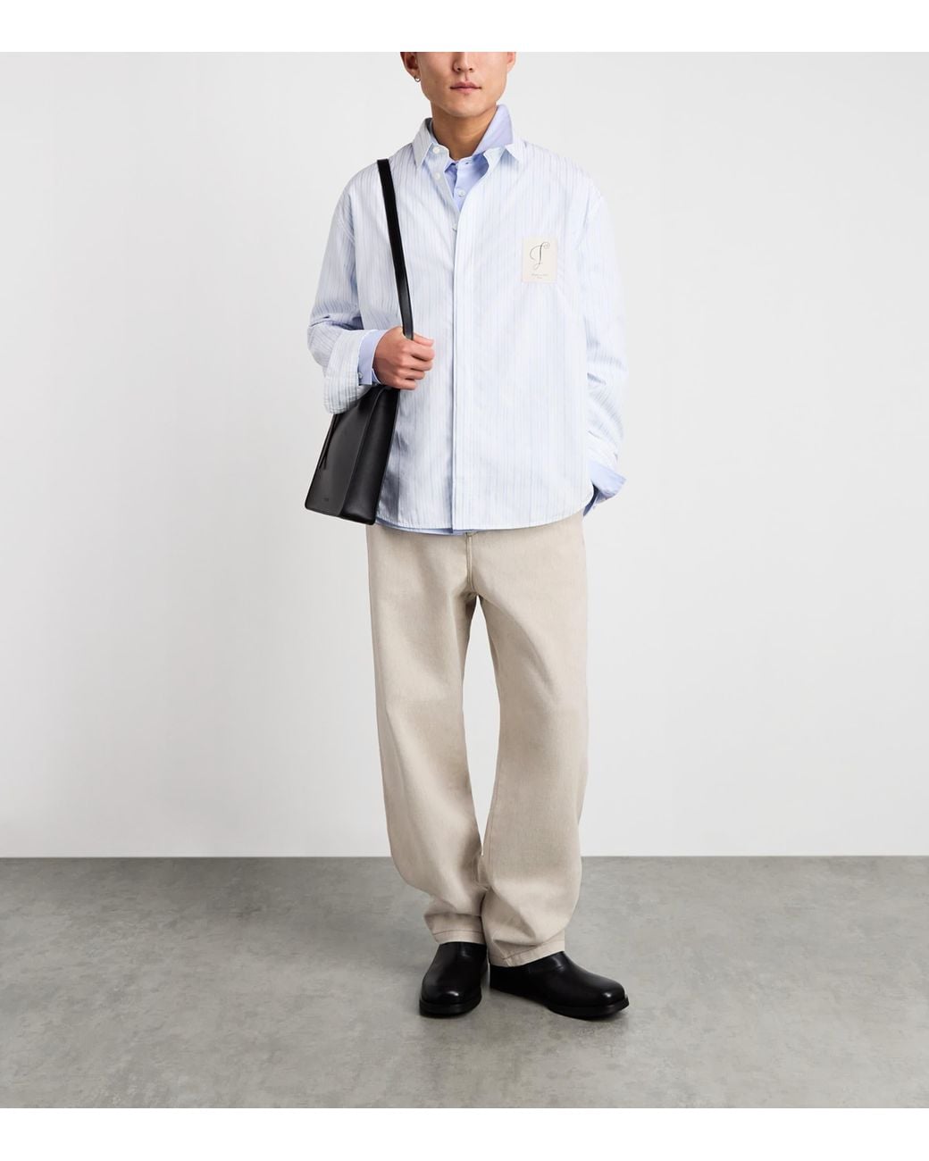 Jacquemus White Paysan De-Nîmes Wide-Leg Denim Trousers for men