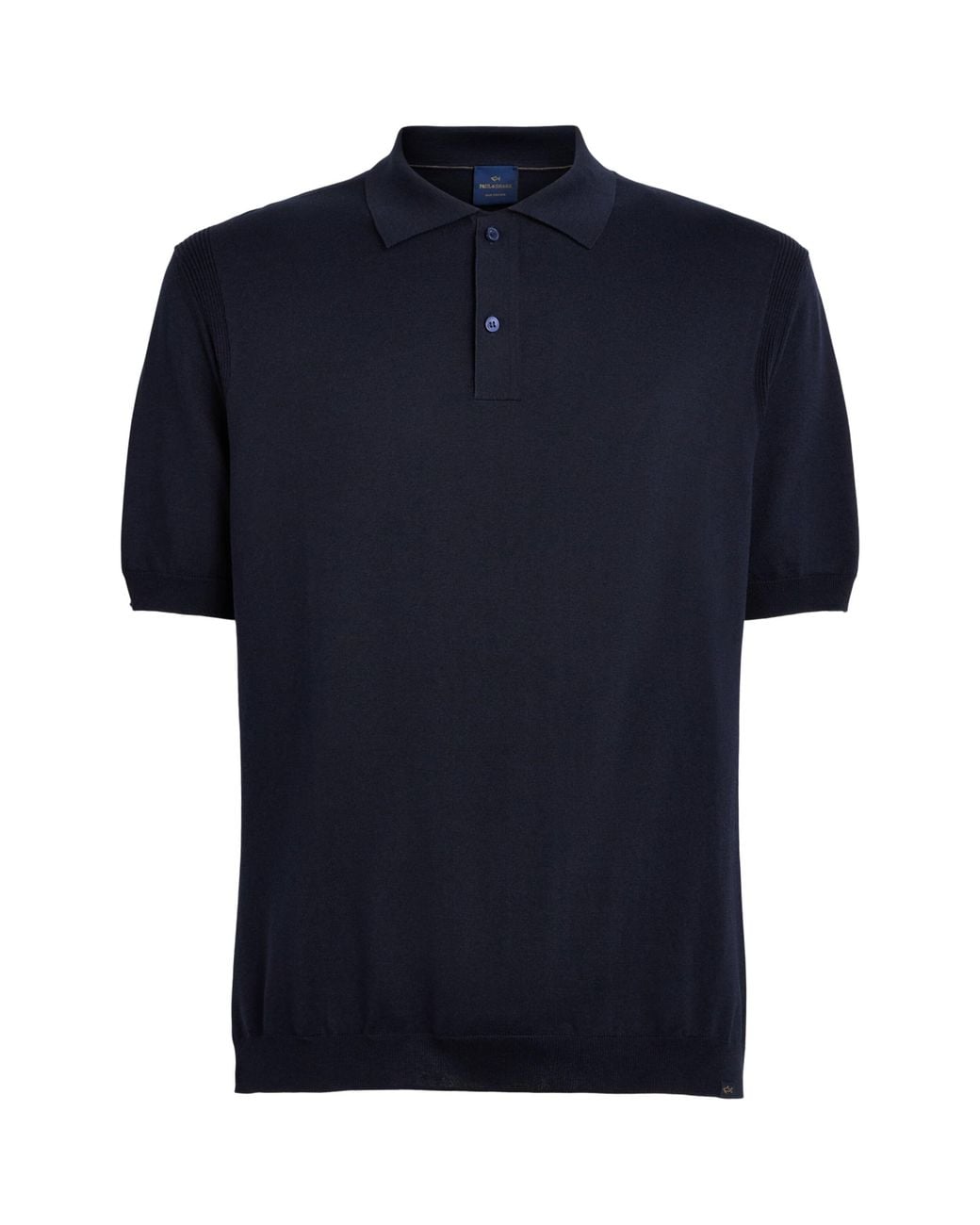 Paul & Shark Blue Silk-Cotton Polo Shirt for men