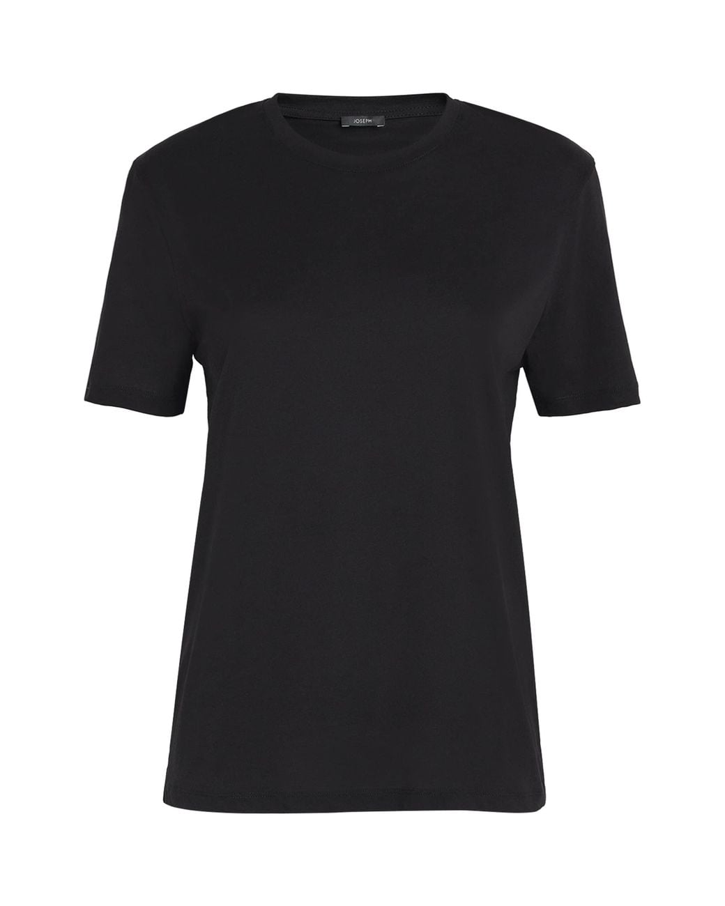 Joseph Black Cotton-Silk T-Shirt