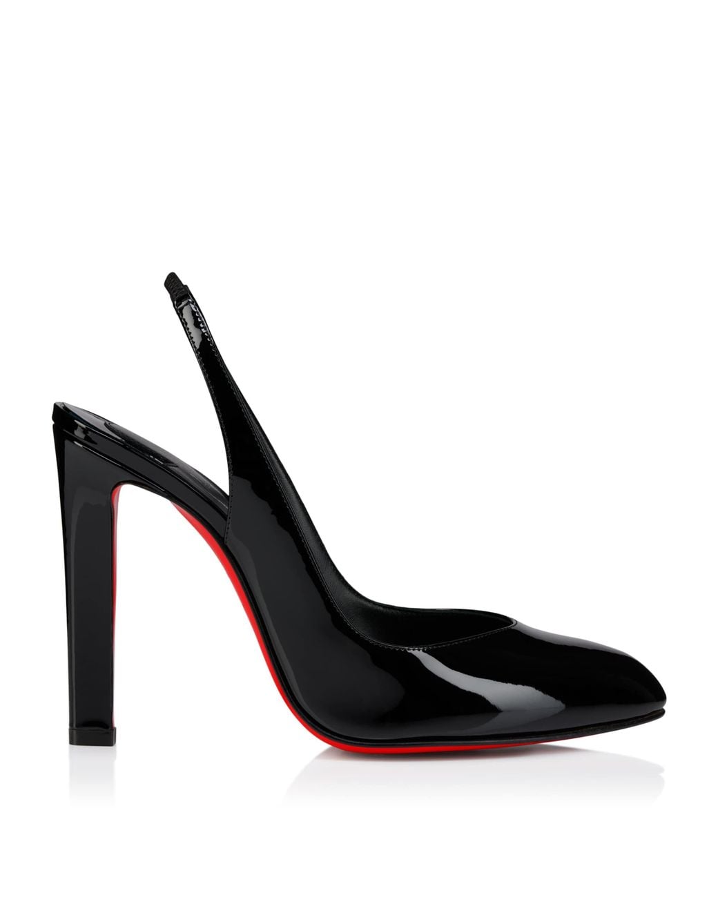 Christian Louboutin Black Fannylove Sling Patent Leather Slingback Pumps 100