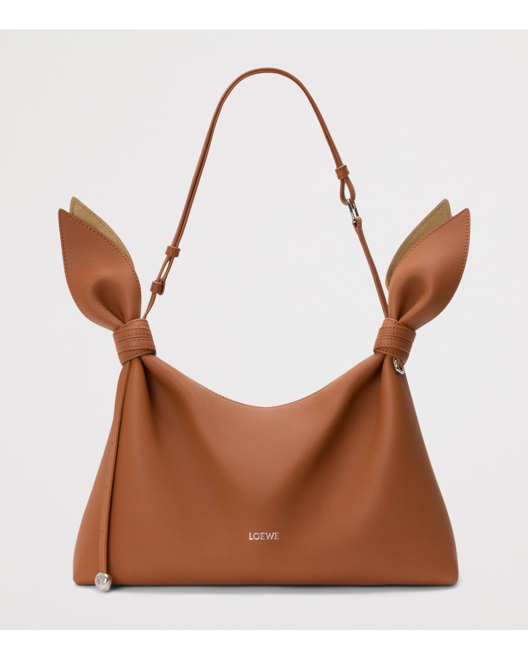 Loewe Brown Medium Leather Scarf Shoulder Bag