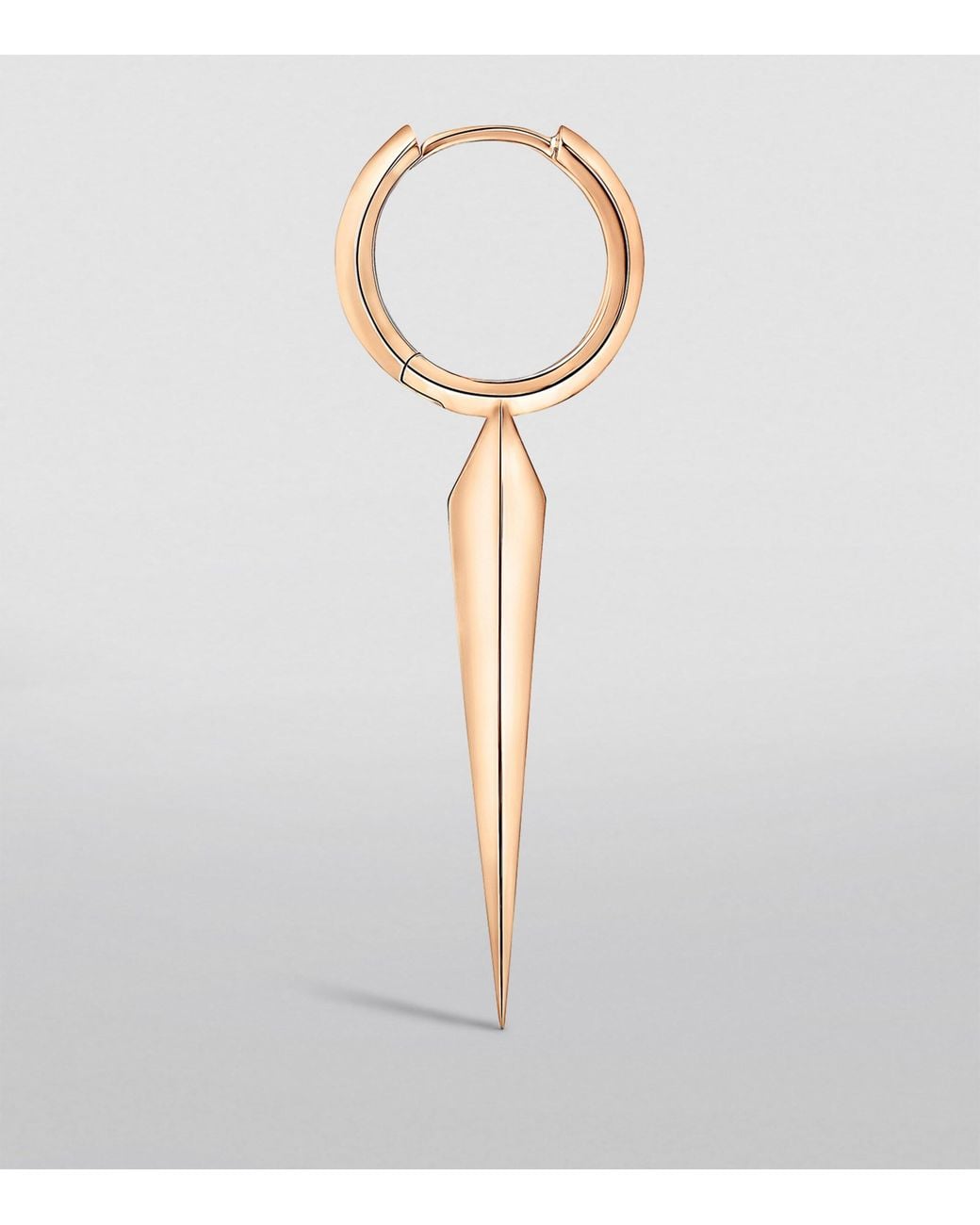 Maria Tash White Faceted Grand Spike Hoop Earring