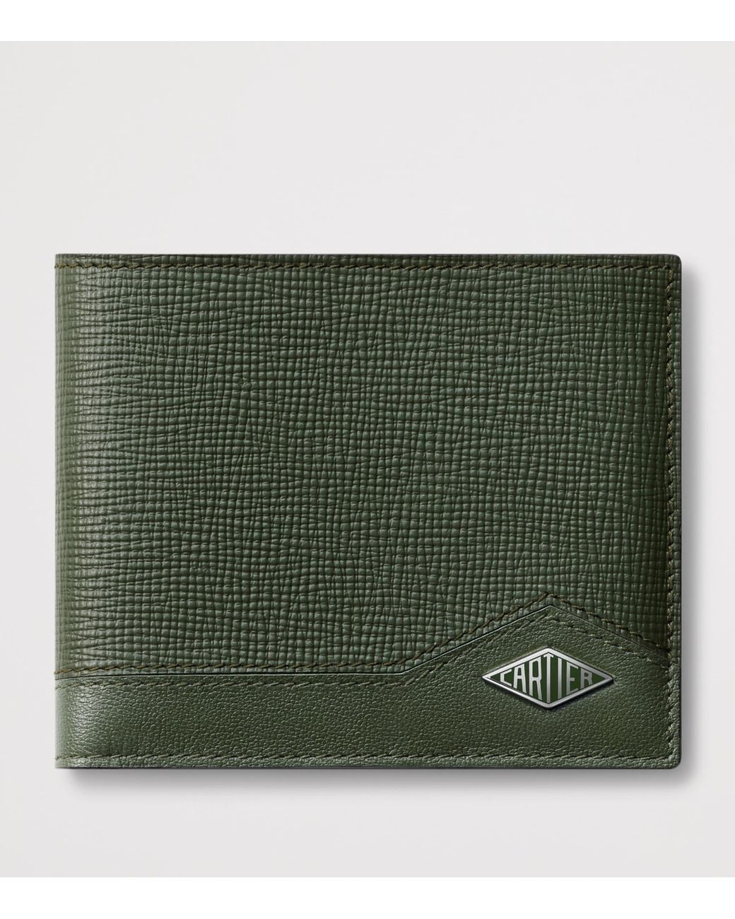 Cartier Green Losange Bifold Card Holder for men