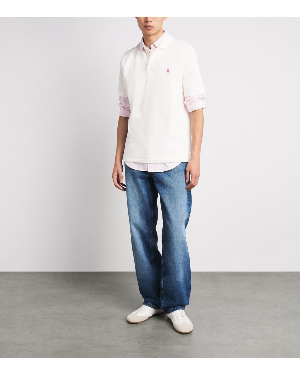 Polo Ralph Lauren White Stretch-Cotton Pony Polo Shirt for men