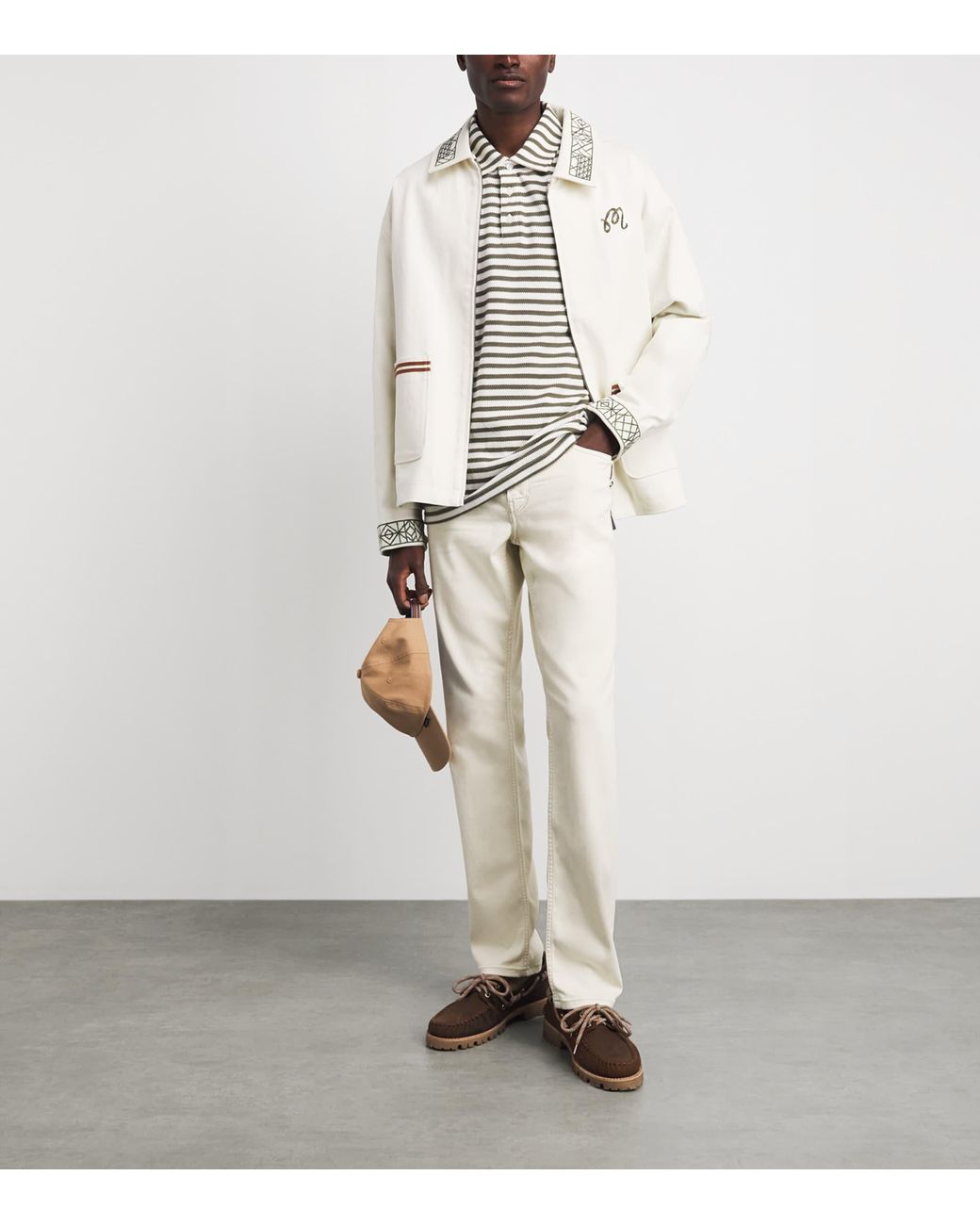 PAIGE White Federal Slim Jeans for men