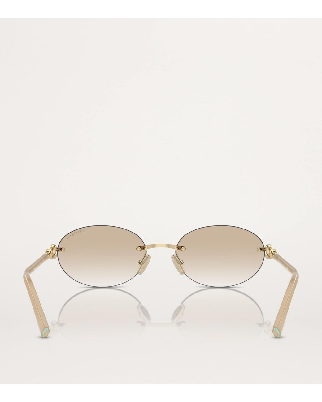 Tiffany & Co Natural Metal Sunglasses