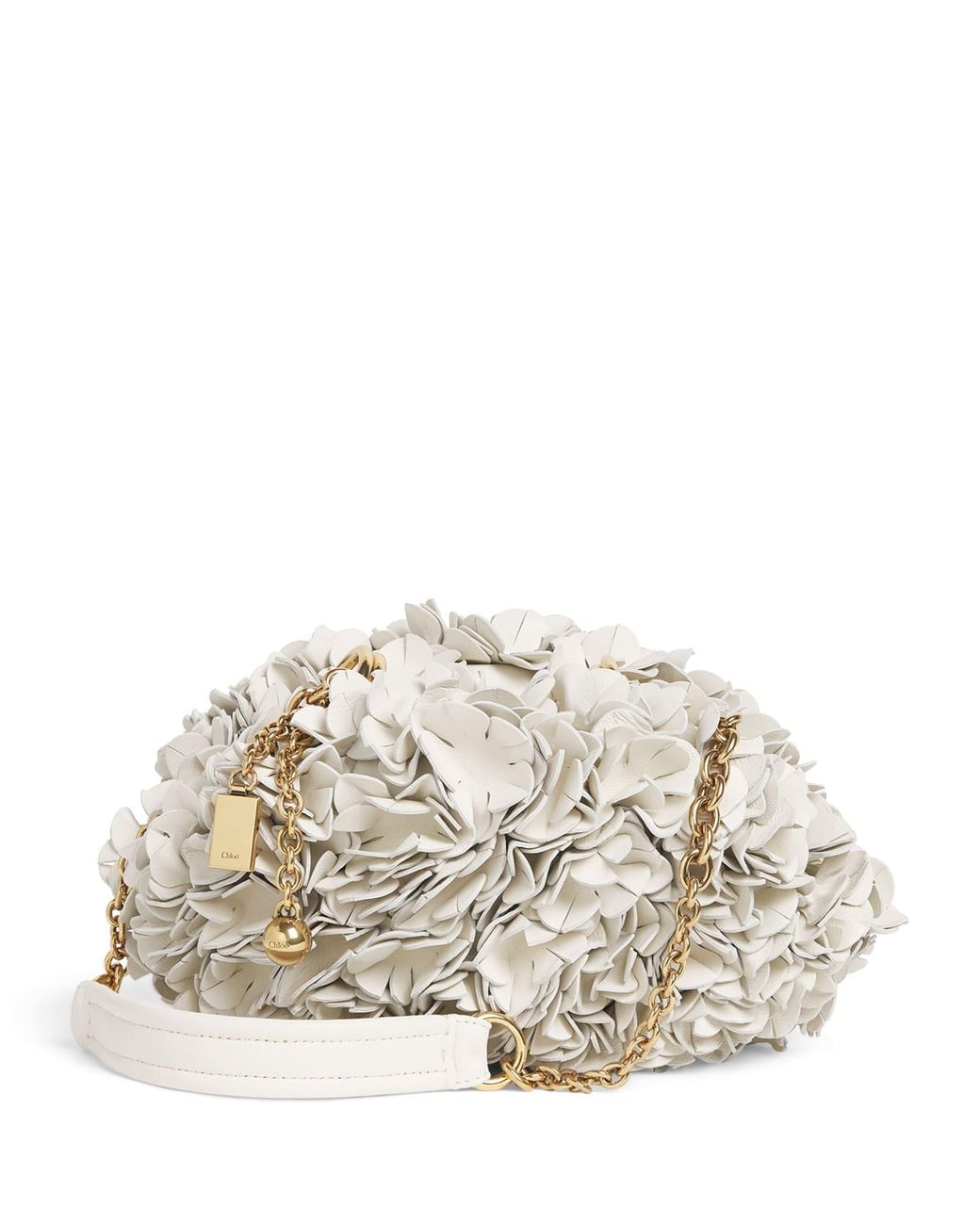 Chloé Natural Lambskin Plissé Shoulder Bag