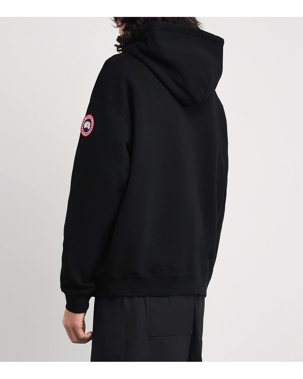 Canada Goose Black Organic Cotton Rove Hoodie for men