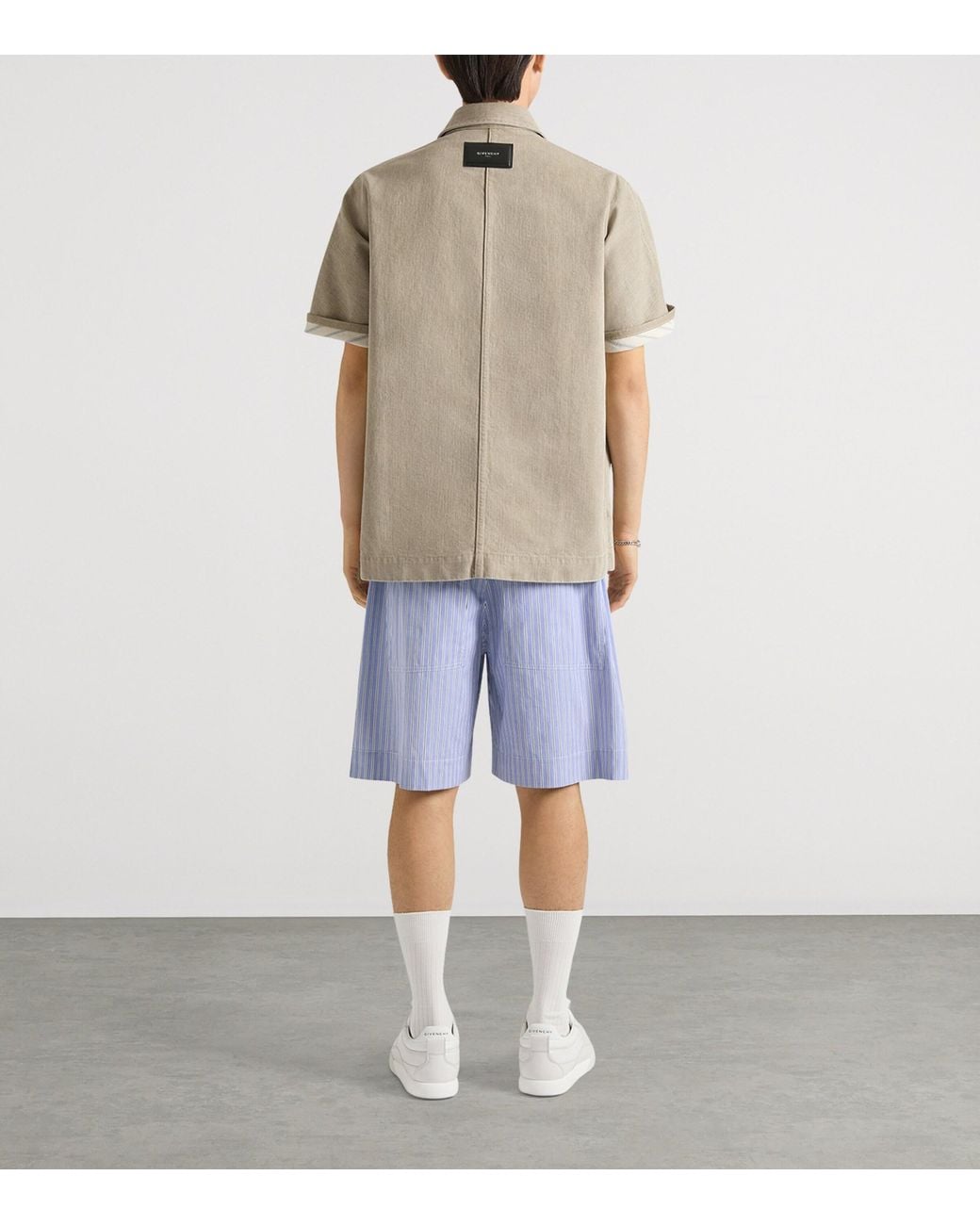 Givenchy Natural Denim Short-Sleeve Shirt for men