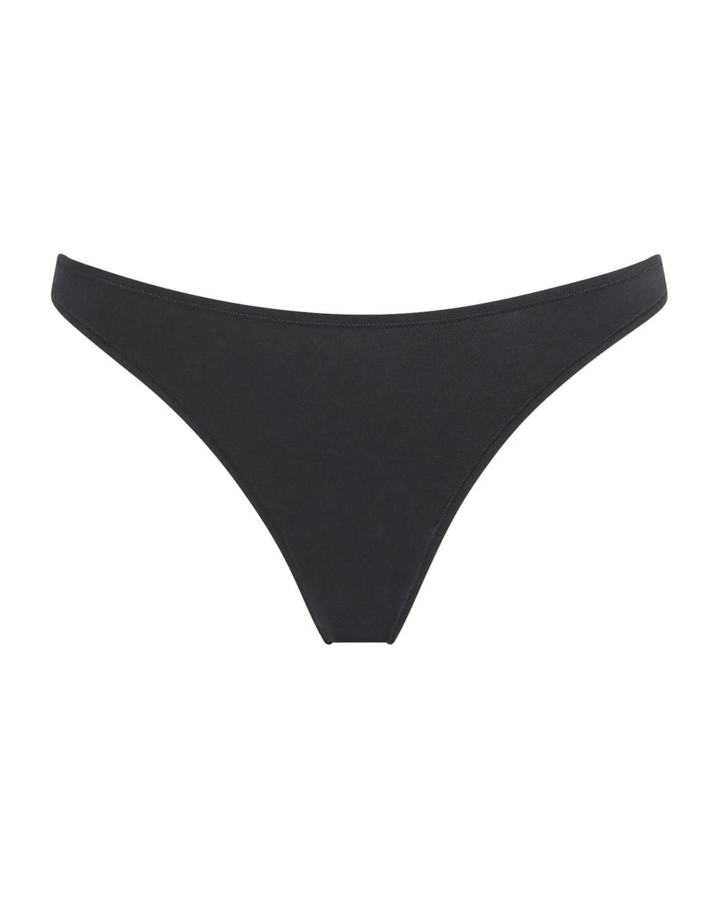 Skims Black Cotton Everyday Thong