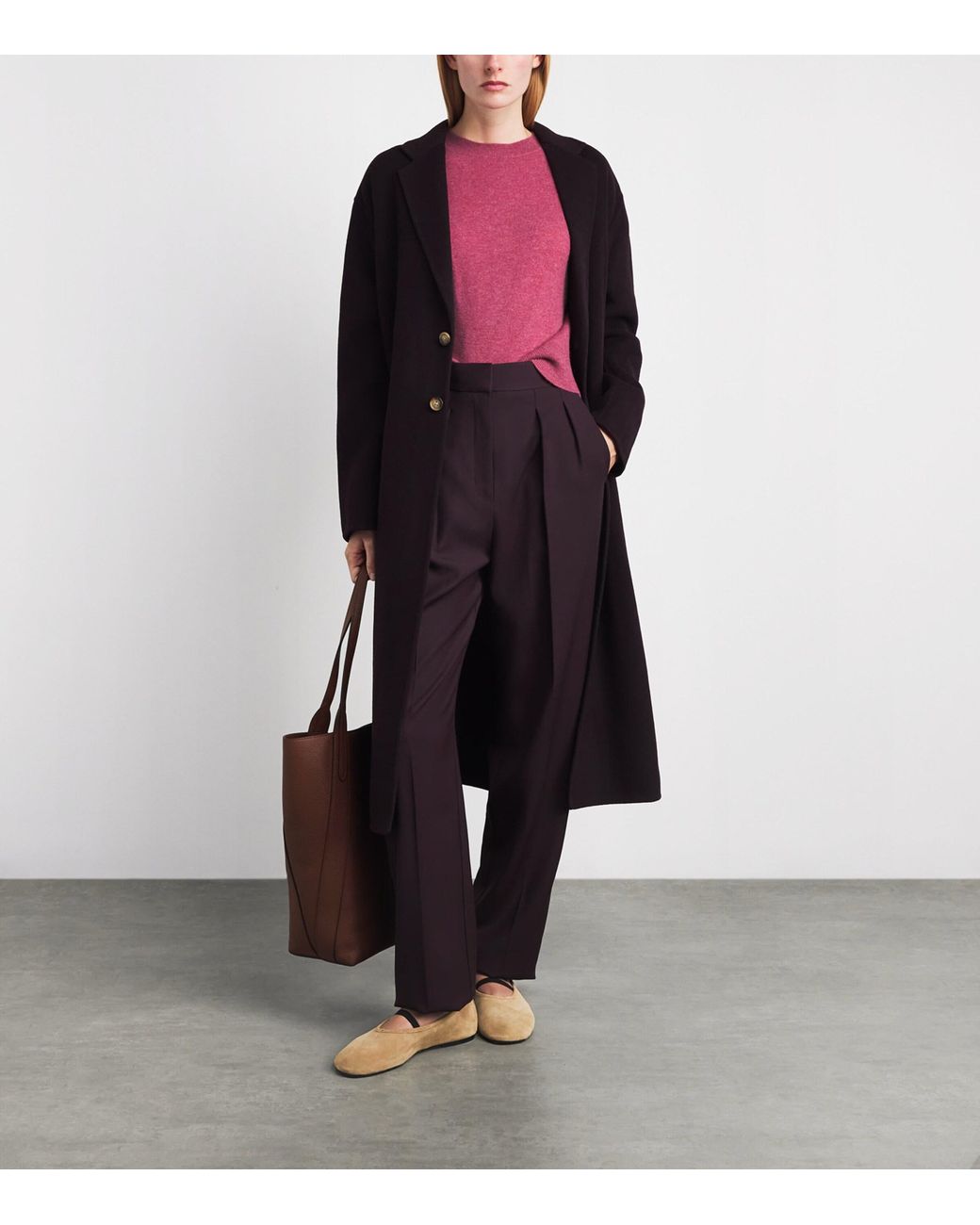 LeKasha Red Organic Cashmere Menorca Sweater
