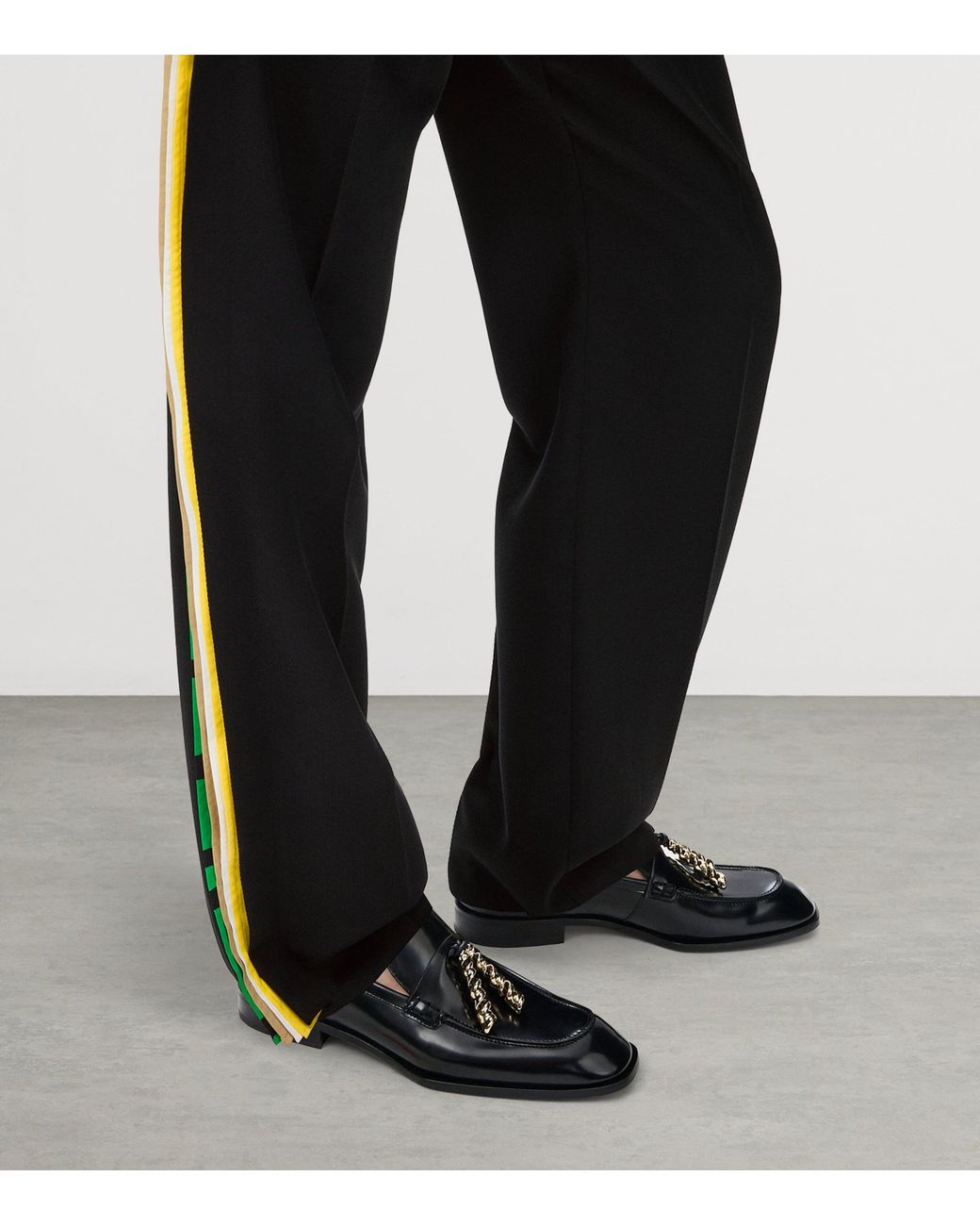 Loewe Black Tape-Trim Tailored Trousers