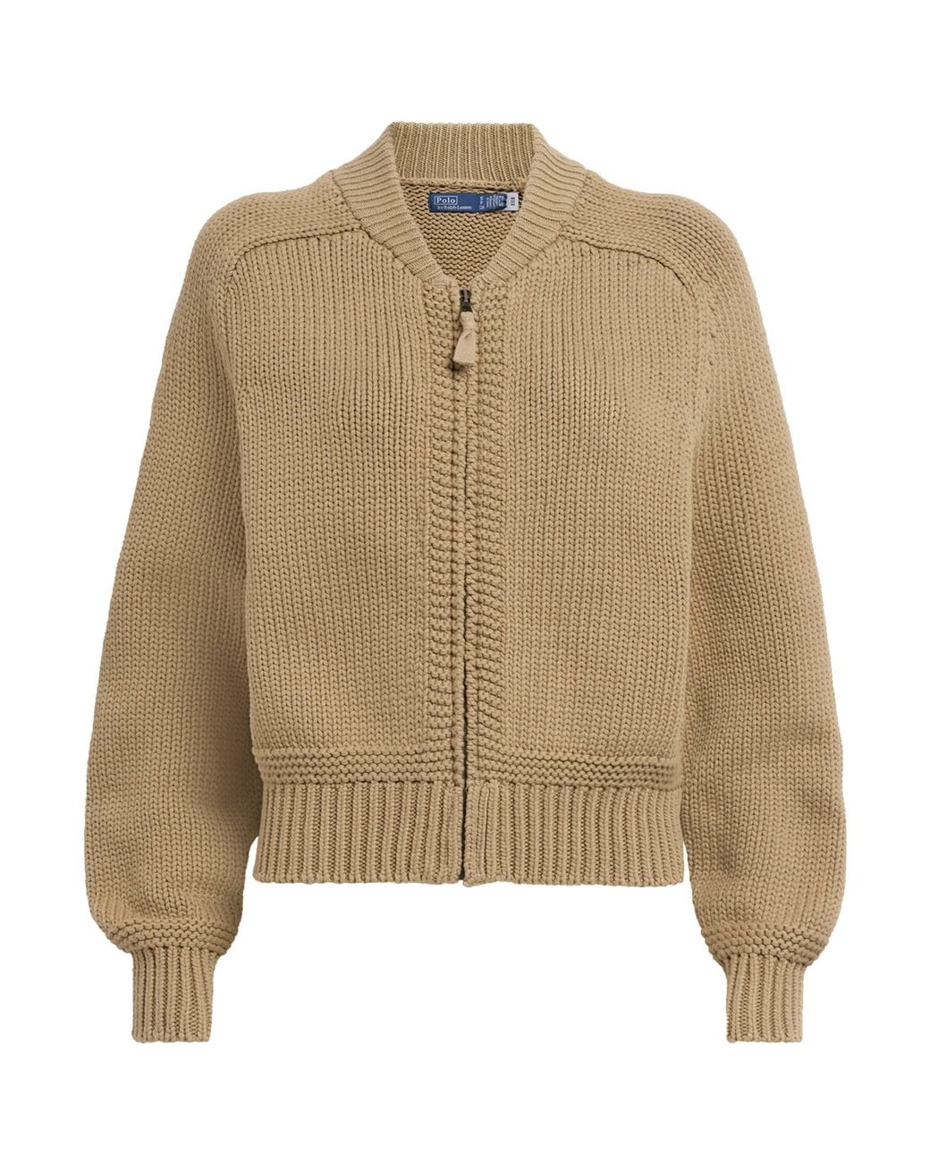 Polo Ralph Lauren Natural Zip-Up Sweater