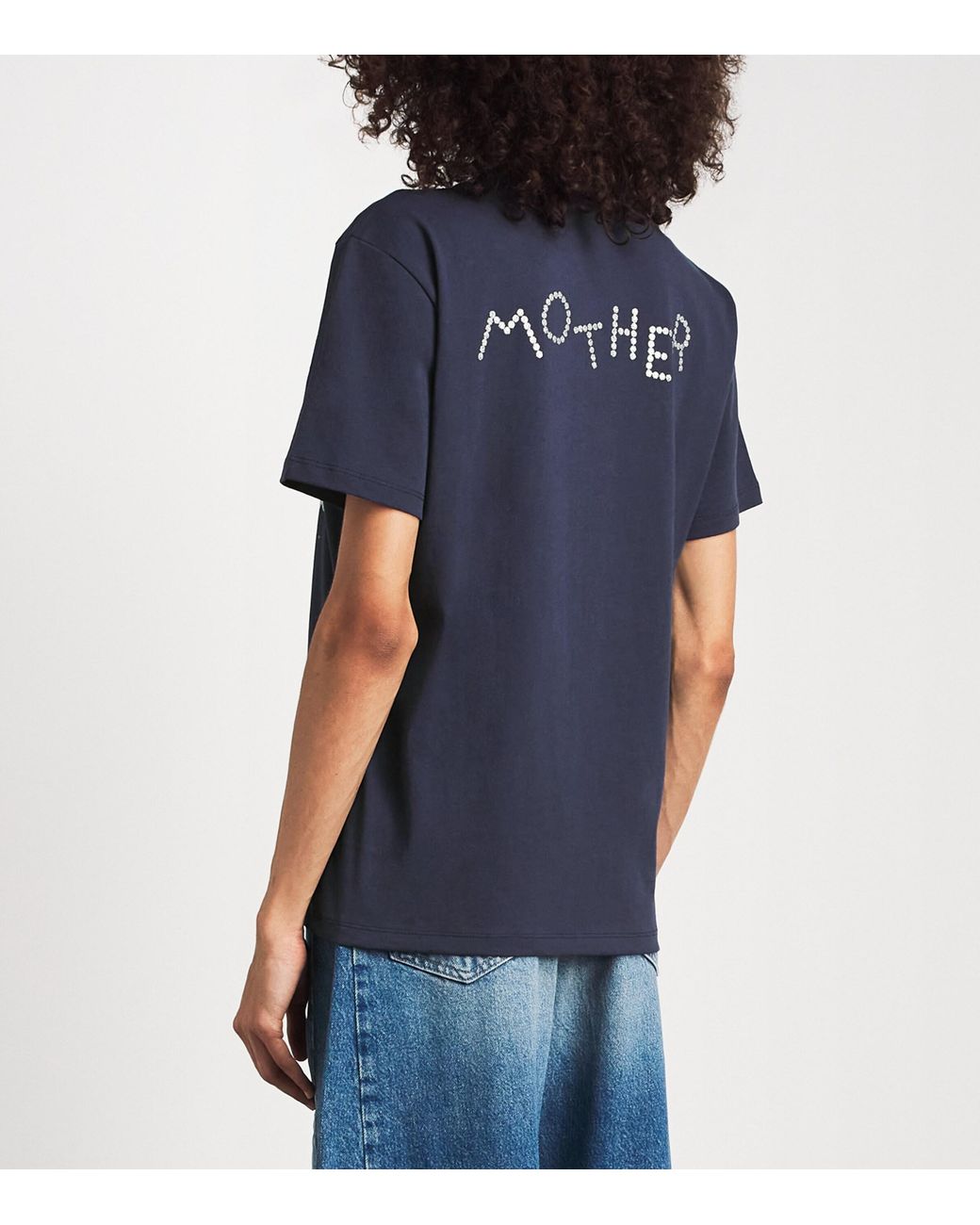 Mother Blue Cotton The Rowdy T-Shirt