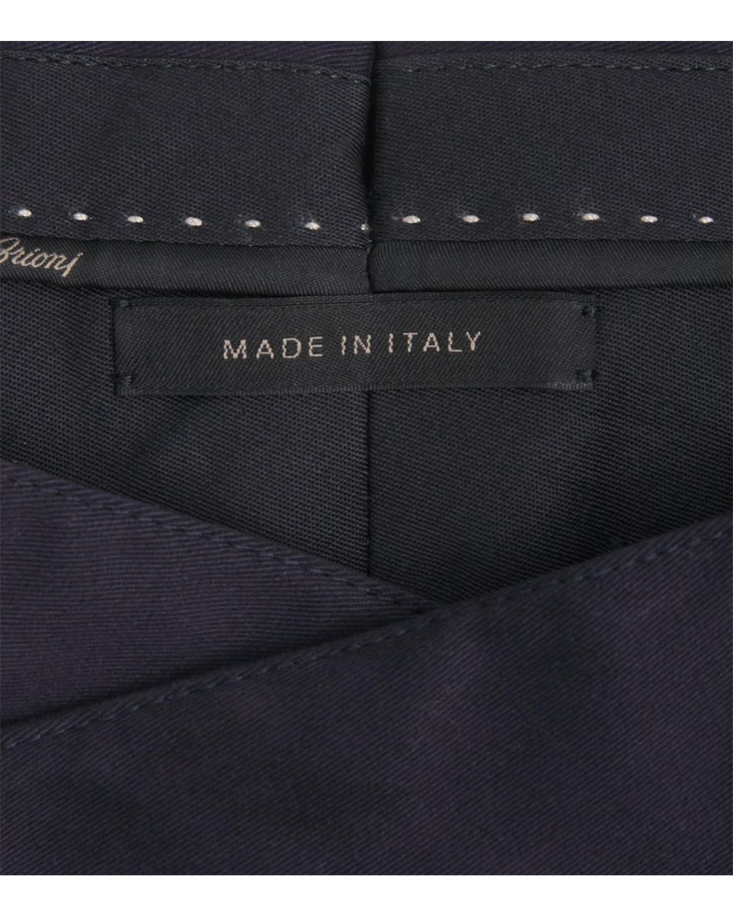 Brioni Blue Cotton-Blend Pienza Straight Trousers for men