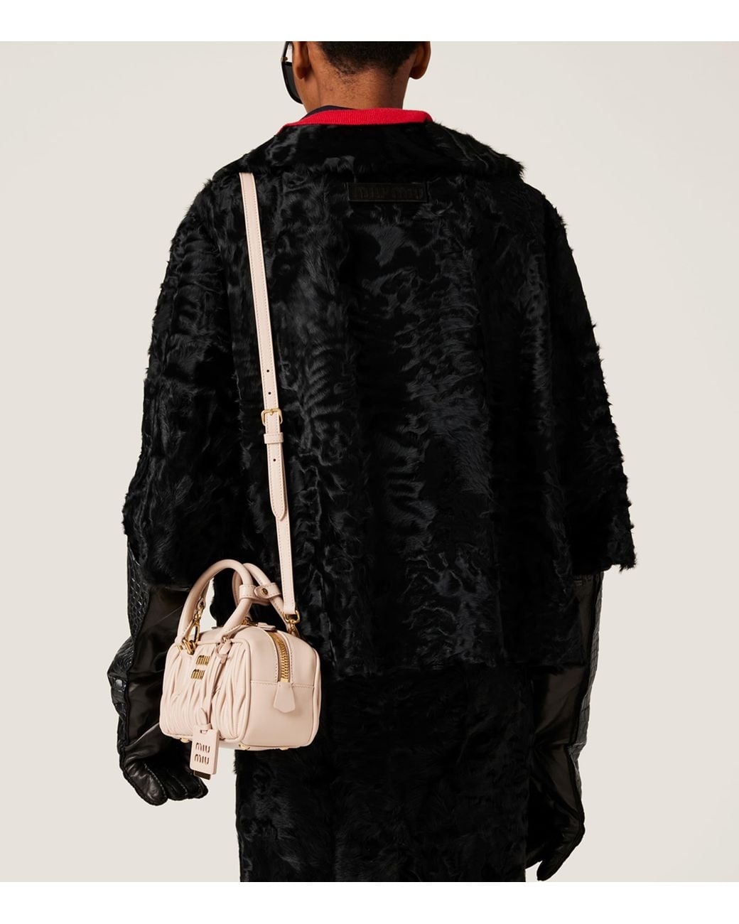 Miu Miu Brown Matelassé Leather Arcadie Top-Handle Bag