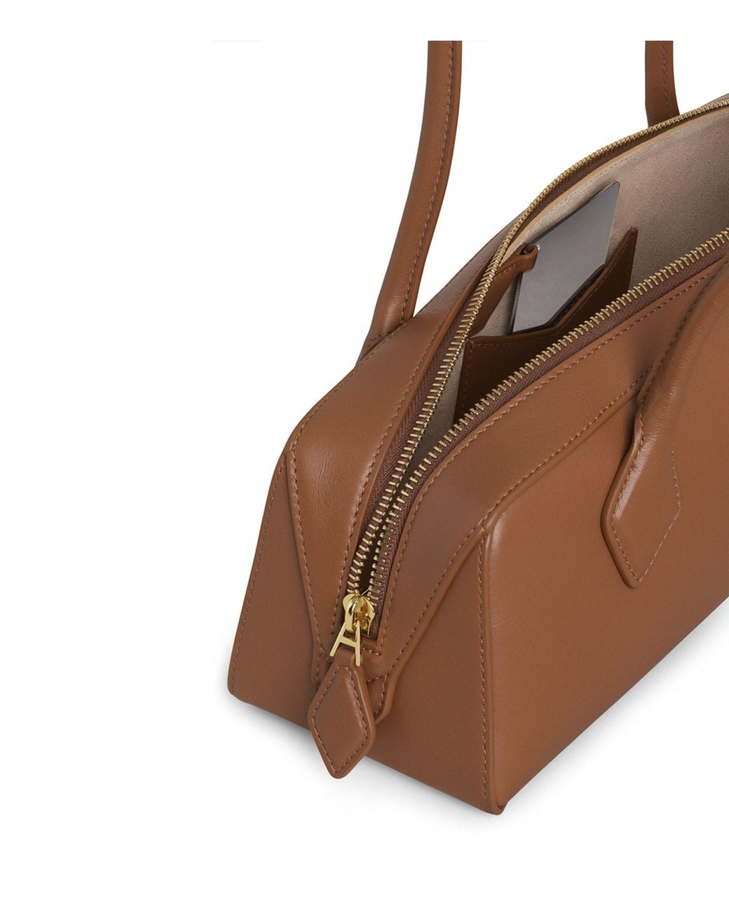 Alaïa Brown Medium Leather Le Teckel Shoulder Bag