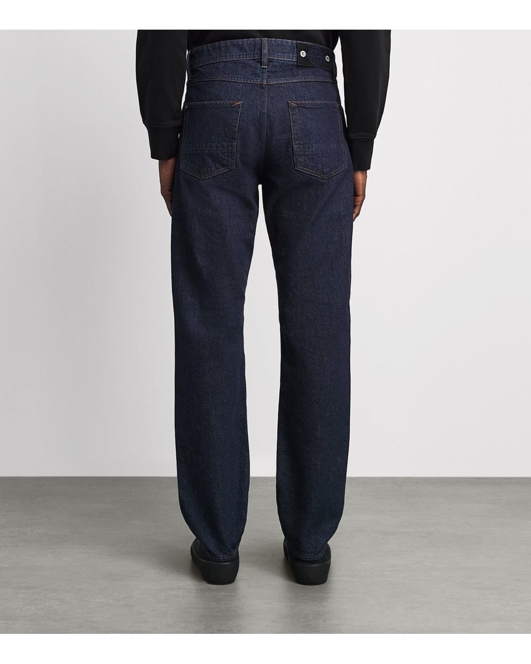 Stone Island Blue Straight Jeans for men