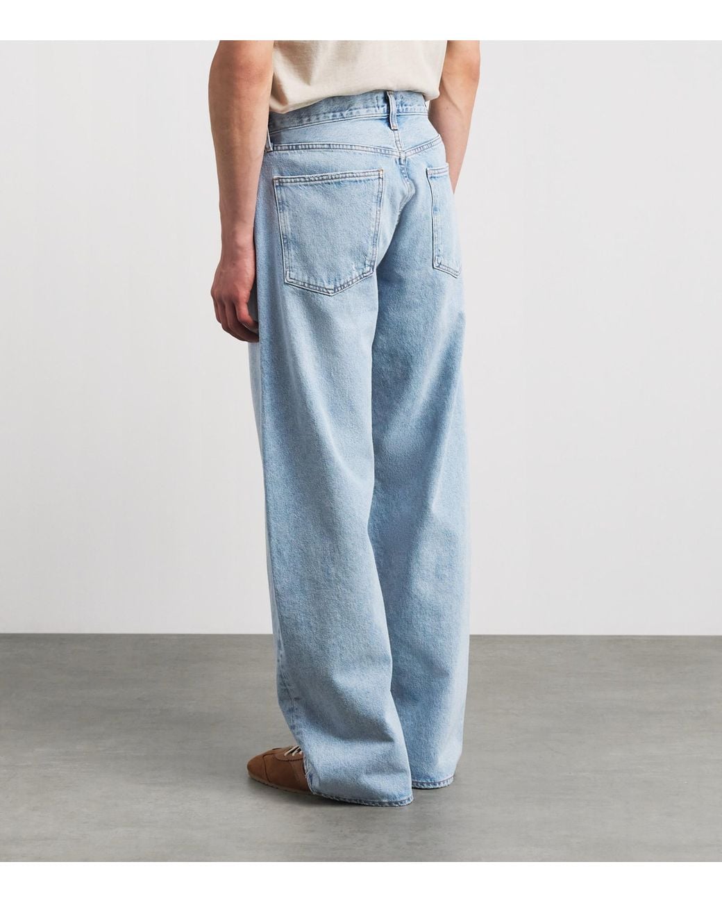 Agolde Blue Afton Wide-Leg Jeans for men