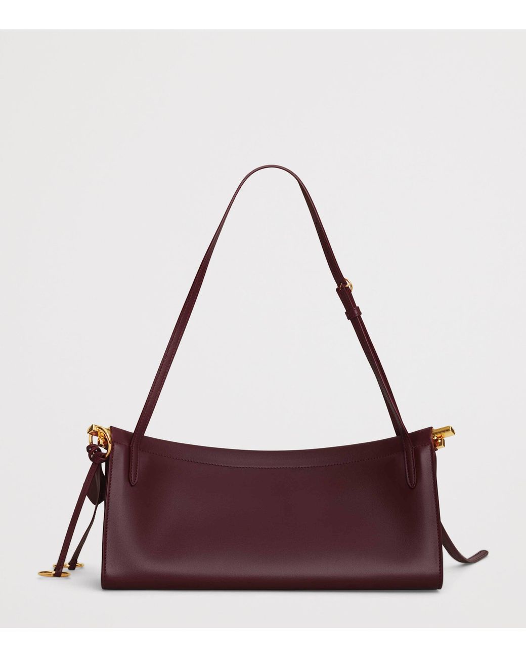 Alaïa Purple Medium Leather Le Click East West Shoulder Bag