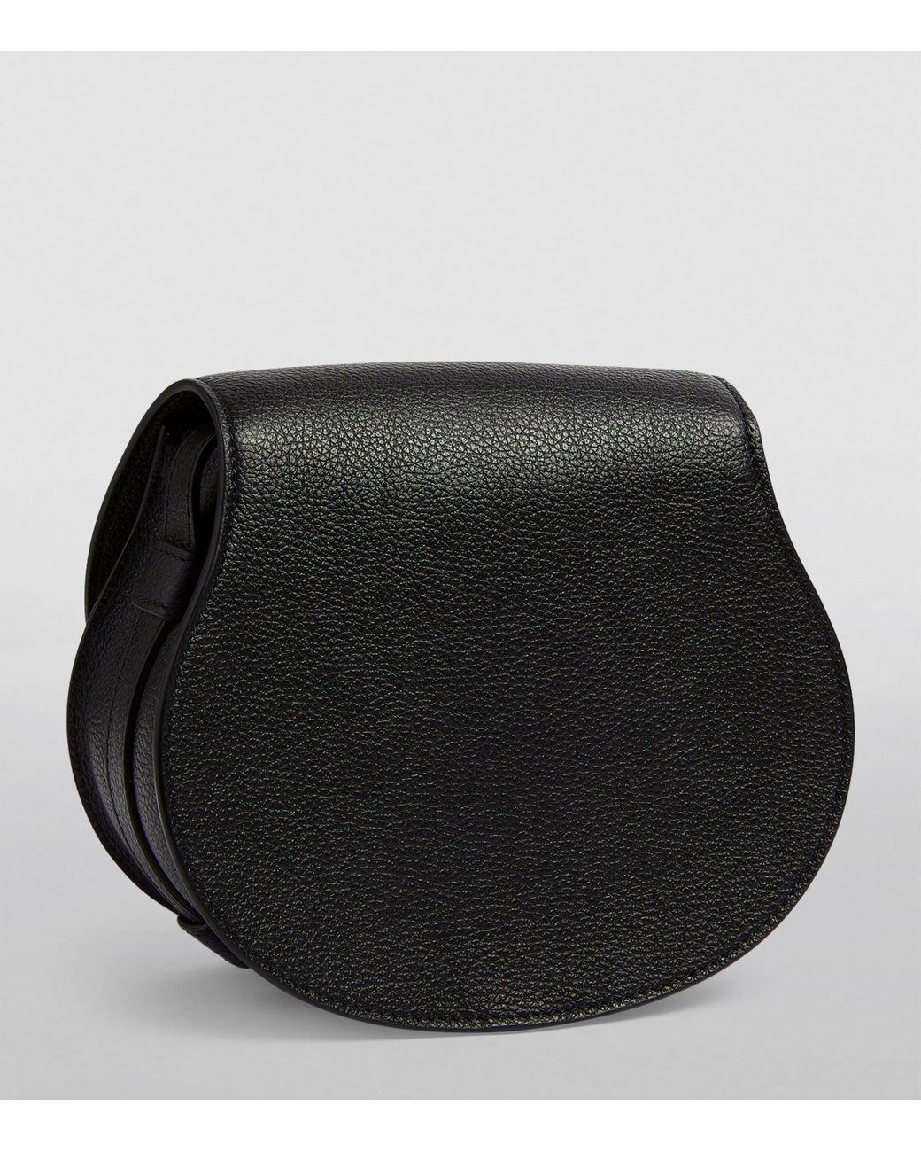 Chloé Black Small Leather Marcie Saddle Bag