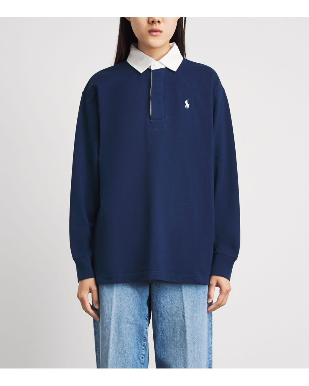 Polo Ralph Lauren Blue Cotton Rugby Shirt