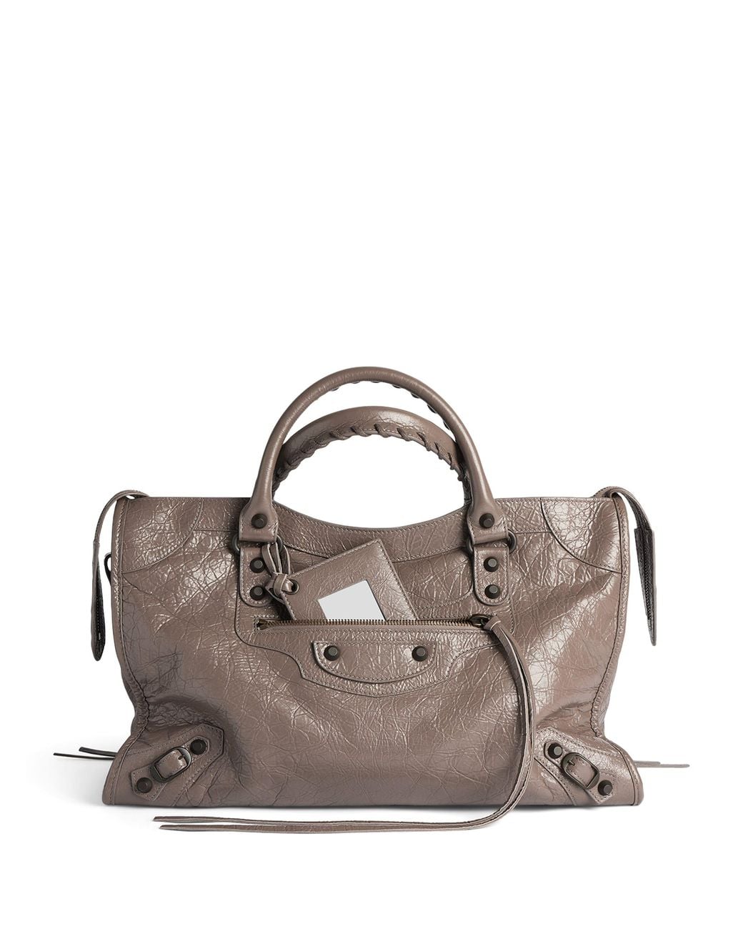 Balenciaga Brown Medium Leather Le City Top-Handle Bag
