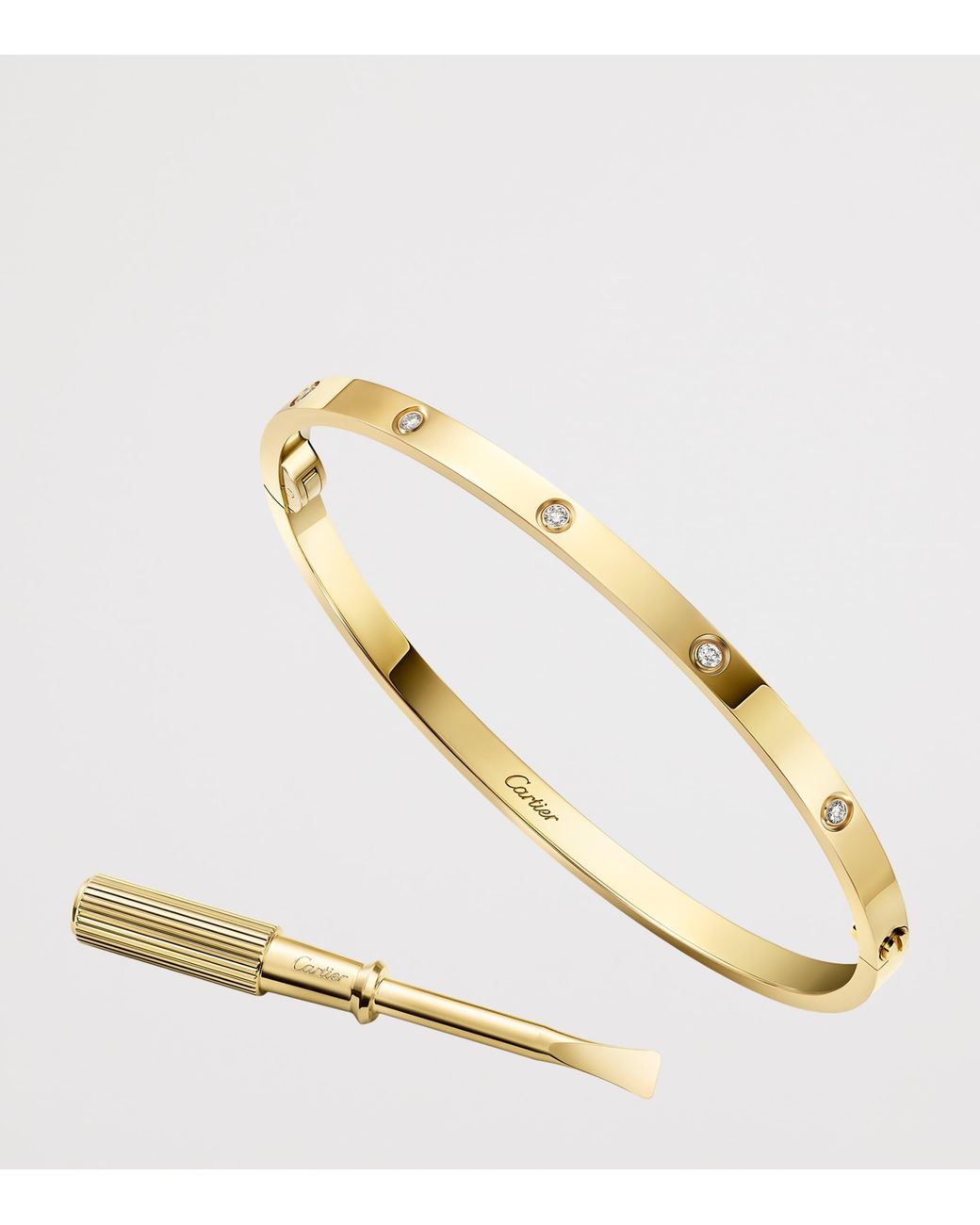 Cartier Natural Small And Diamond Love Bracelet