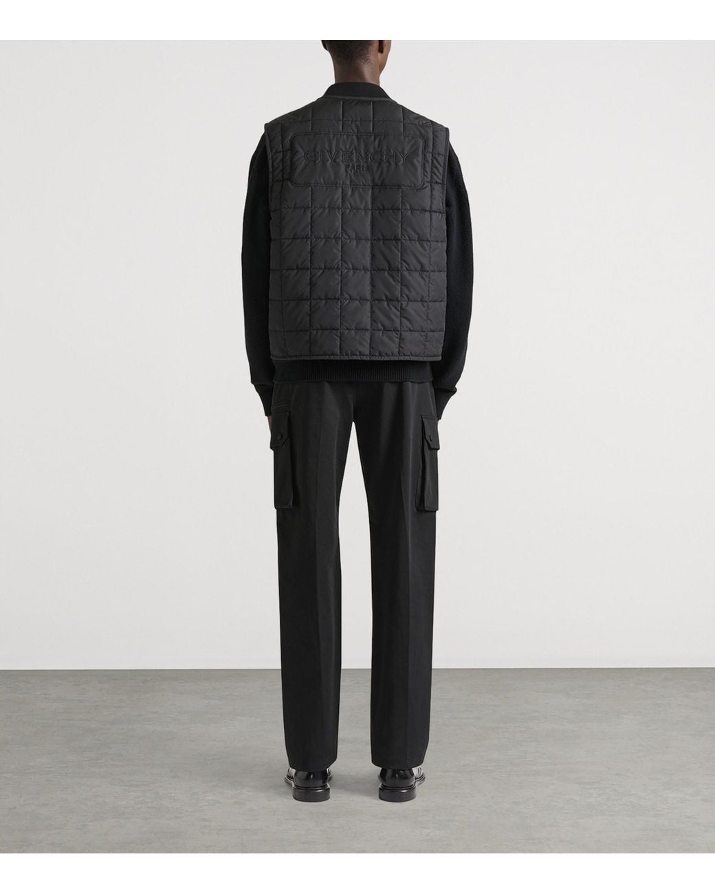 Givenchy Black Square Quilted Gilet for men