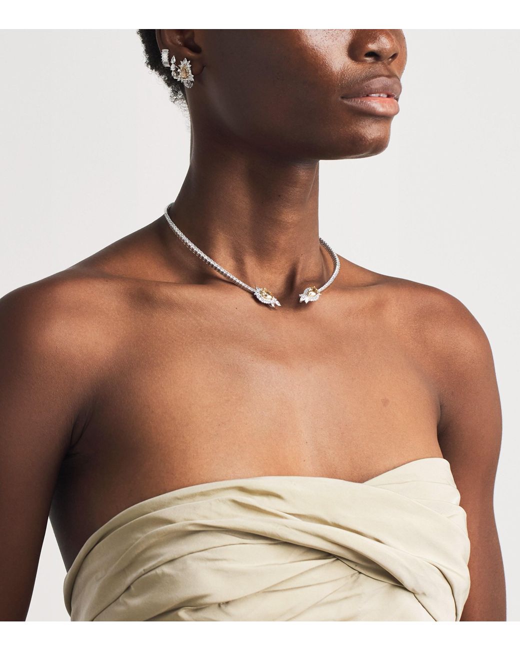 YEPREM Natural And Diamond Reign Supreme Necklace