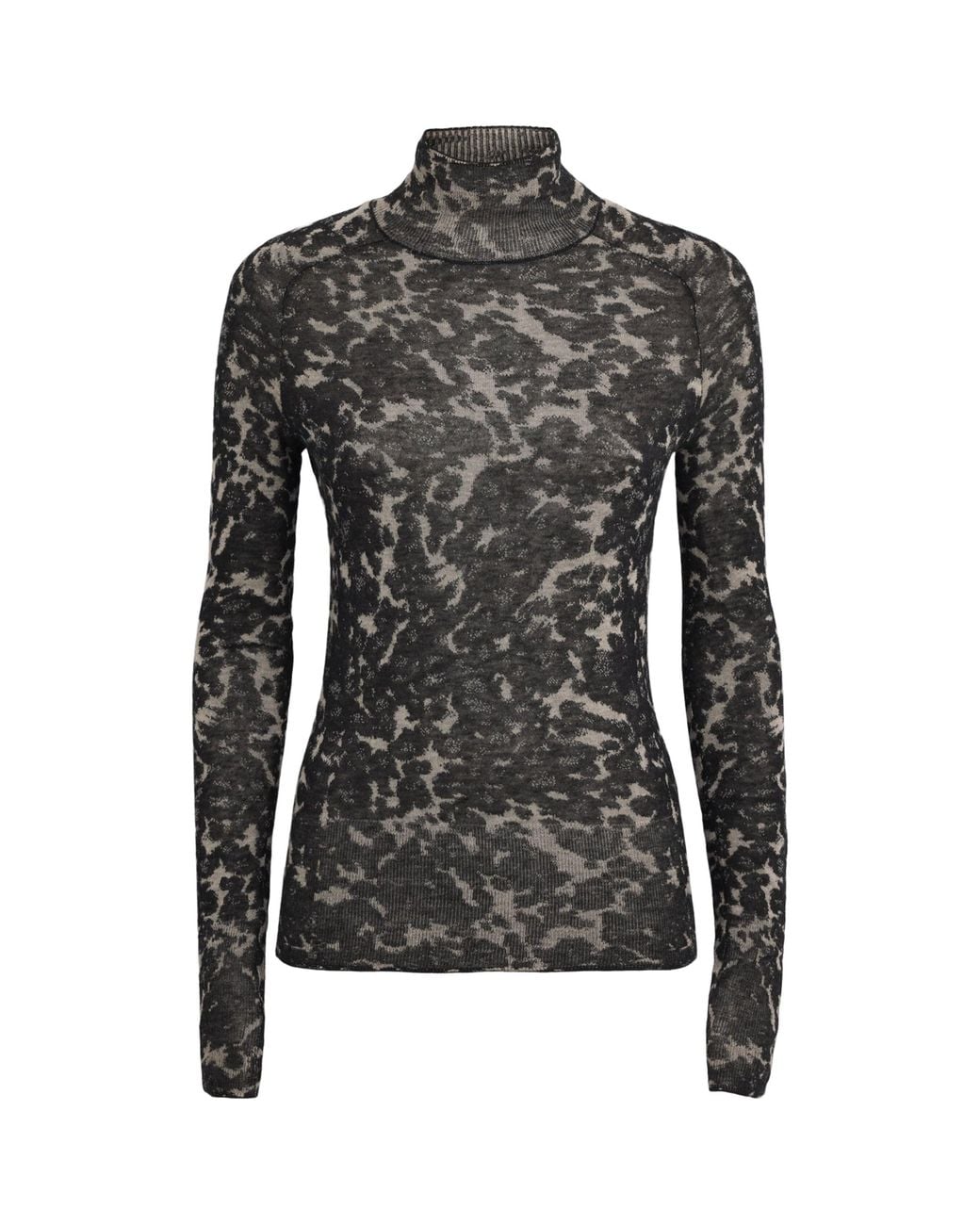 Joseph Black Cashmere Jacquard Cashair Yasmin Sweater