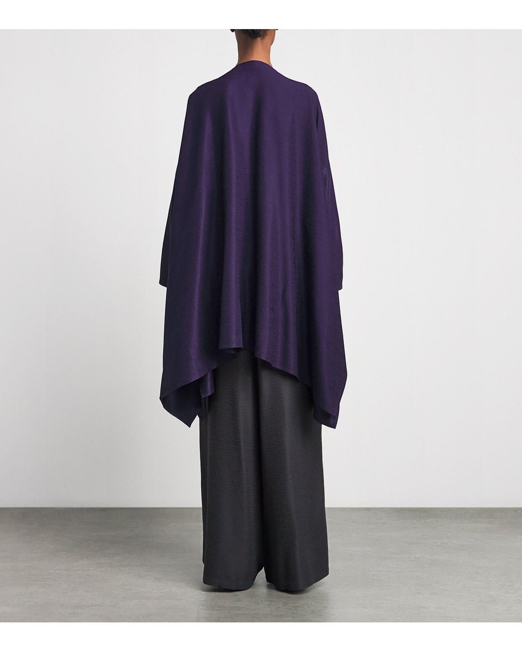 Eskandar Blue Silk Plissé Jacket