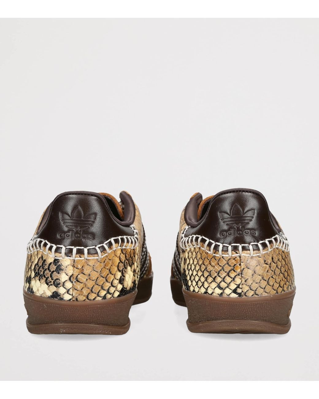 Adidas Brown X Wales Bonner Snake Gazelle Sneakers