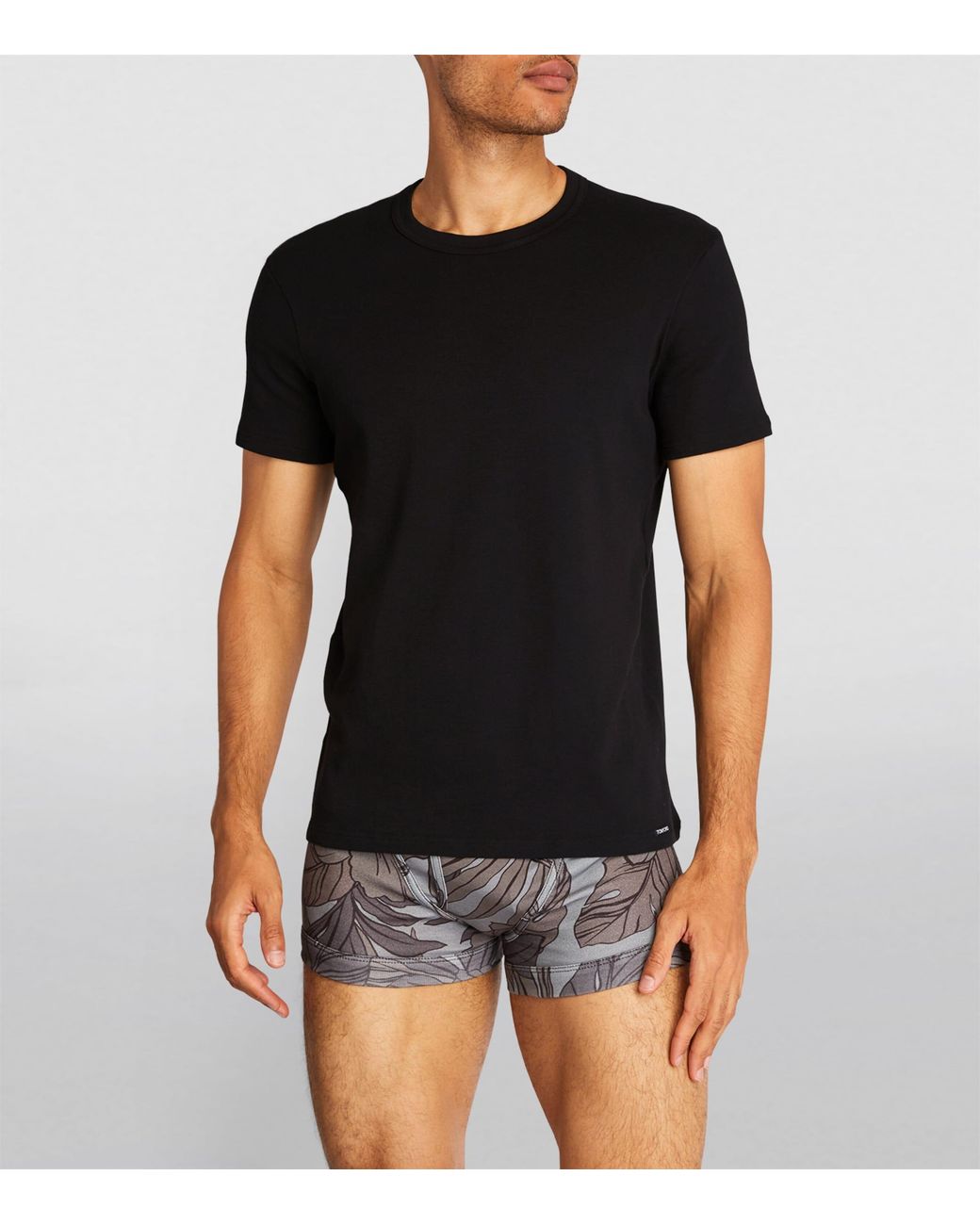Tom Ford Black Stretch-Cotton T-Shirt for men