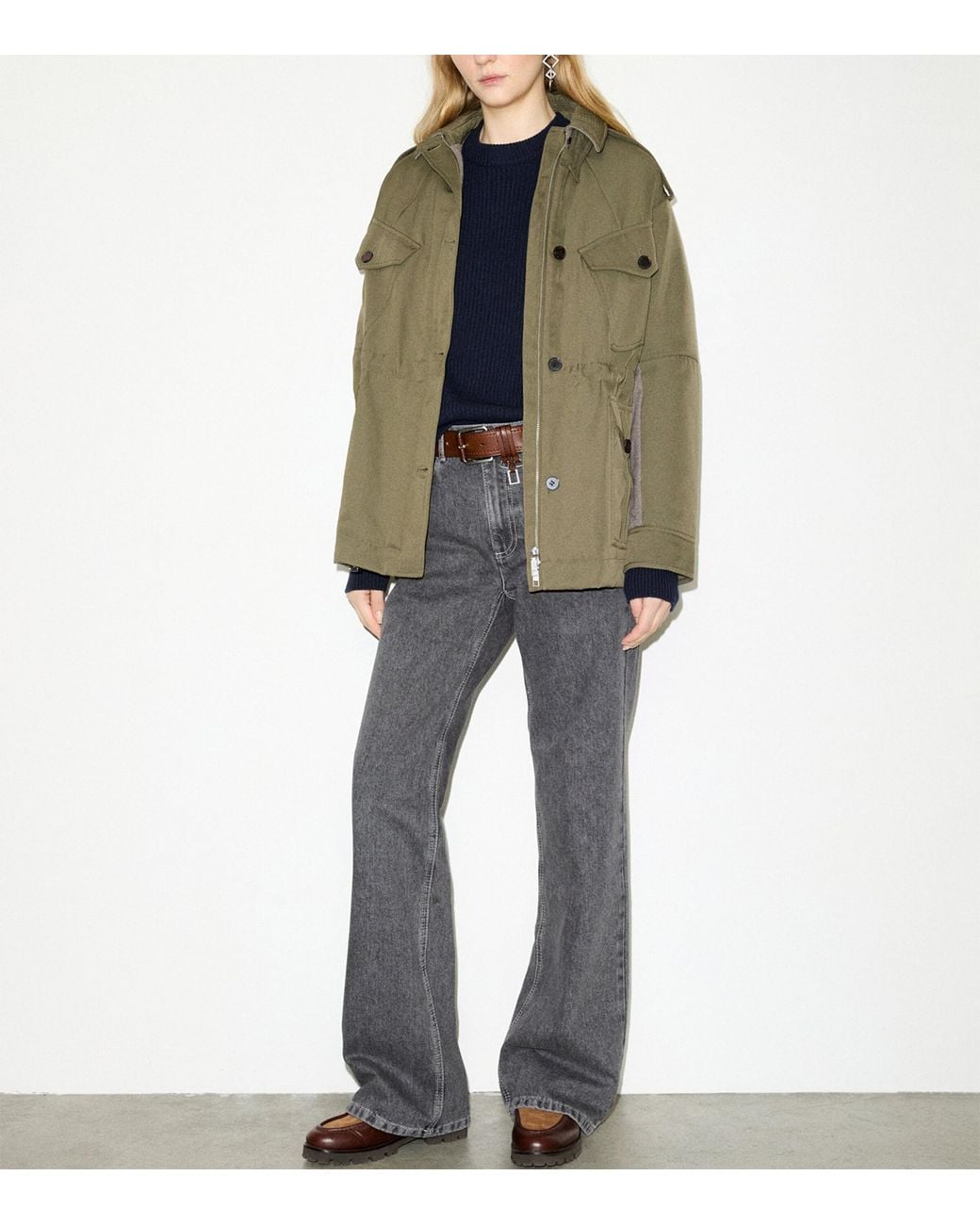 MAX&Co. Blue Wool-Cashmere Sweater