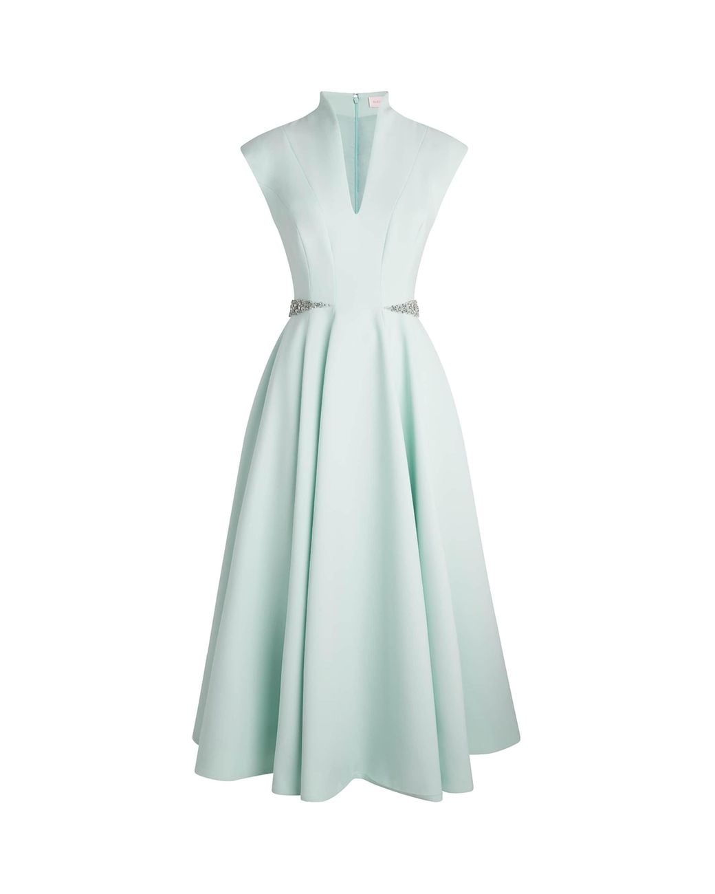 Sabina Bilenko Blue Crepe Erica Midi Dress