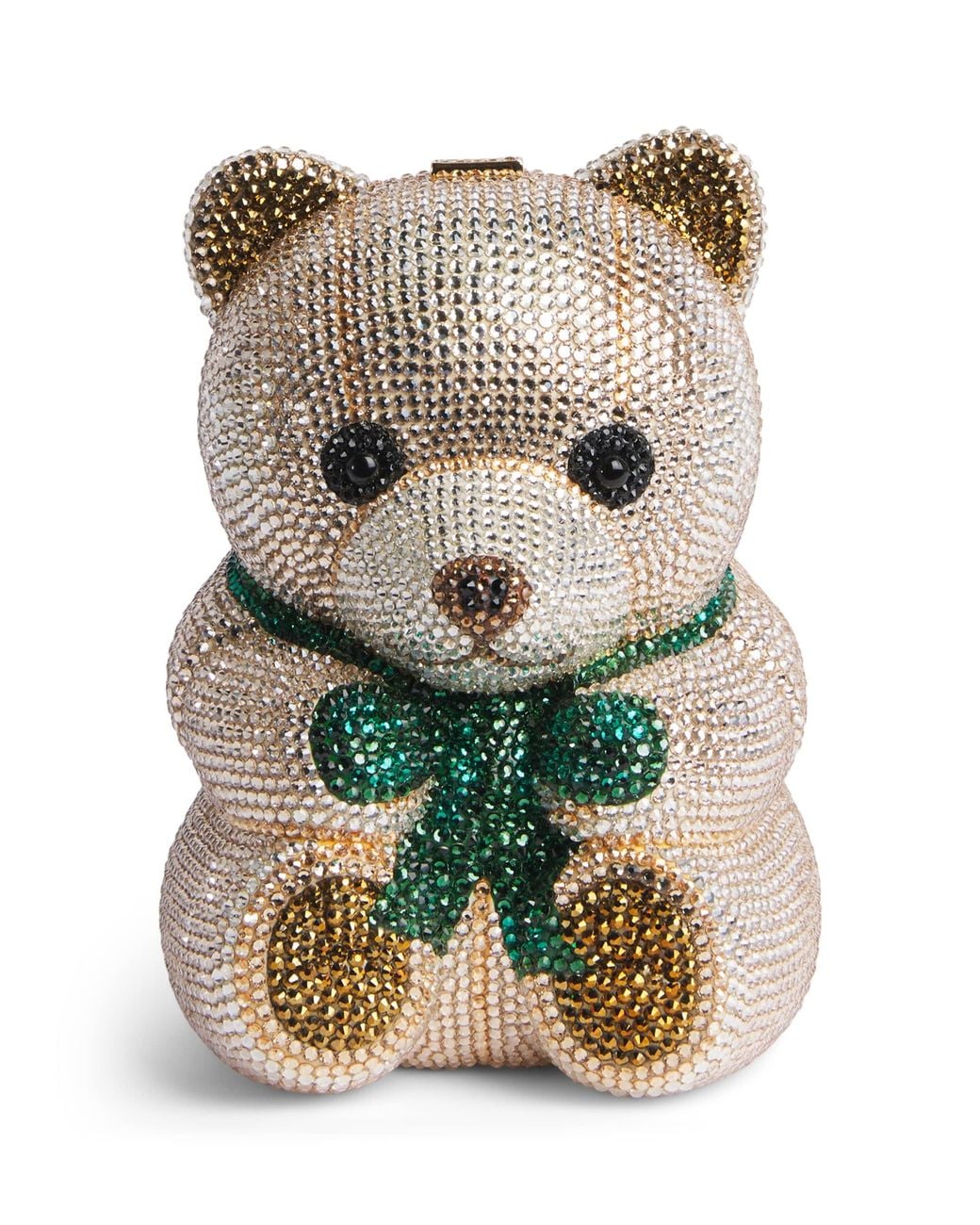 Judith Leiber Multicolor Embellished Teddy Bear Henry Clutch Bag