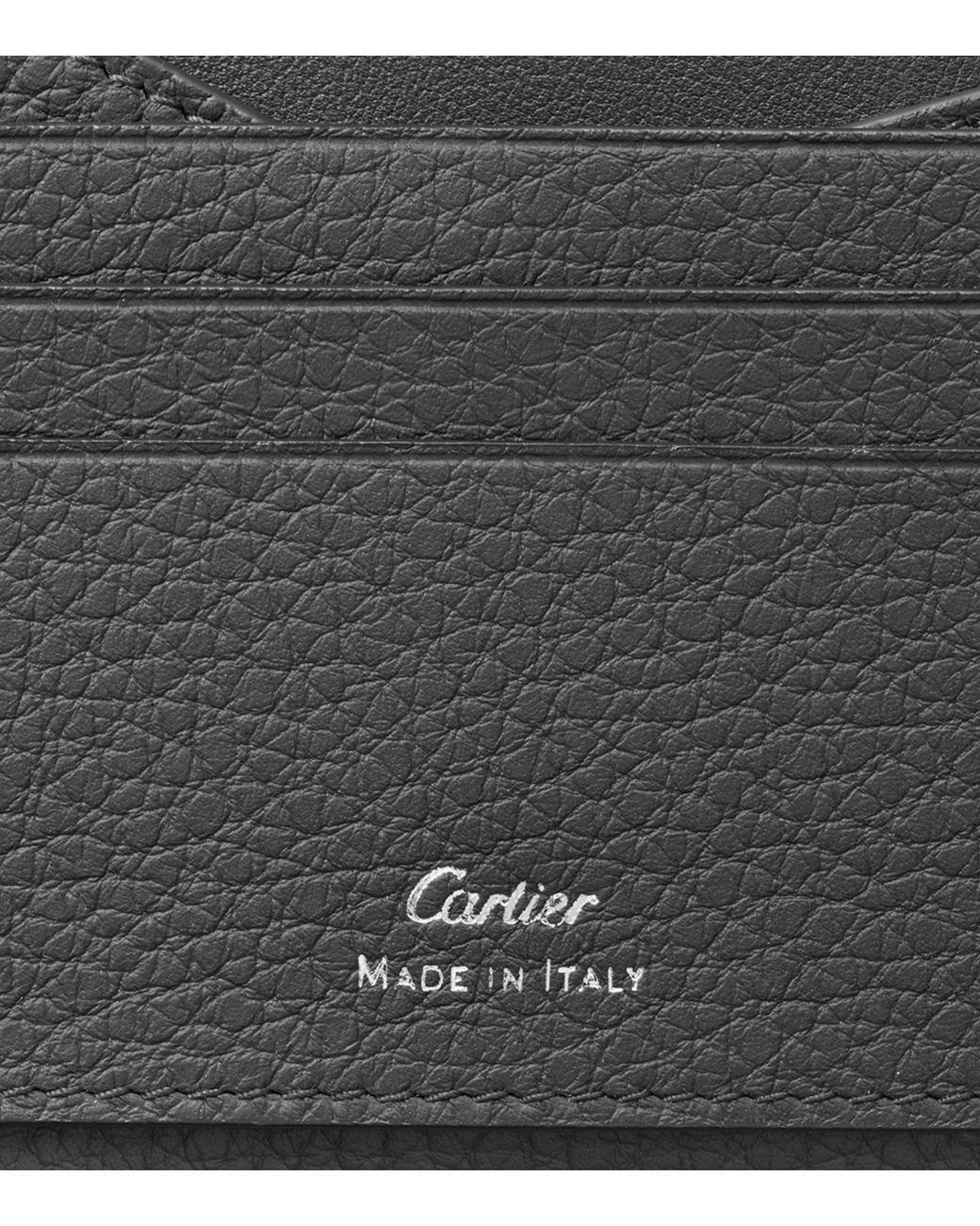 Cartier Leather Must De Bifold Wallet in Black for Men Lyst UK