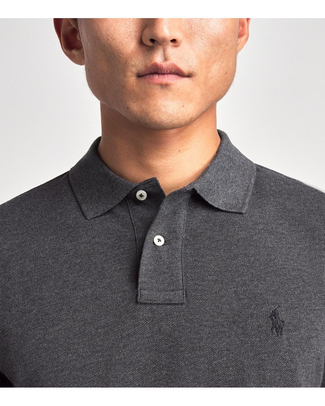 Polo Ralph Lauren Red Cotton Long-Sleeve Polo Shirt for men