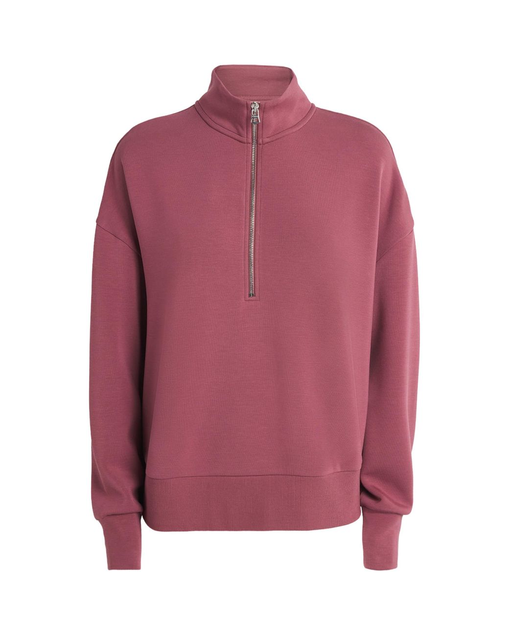 Varley Red Doublesoft Mavis Half-Zip Sweatshirt