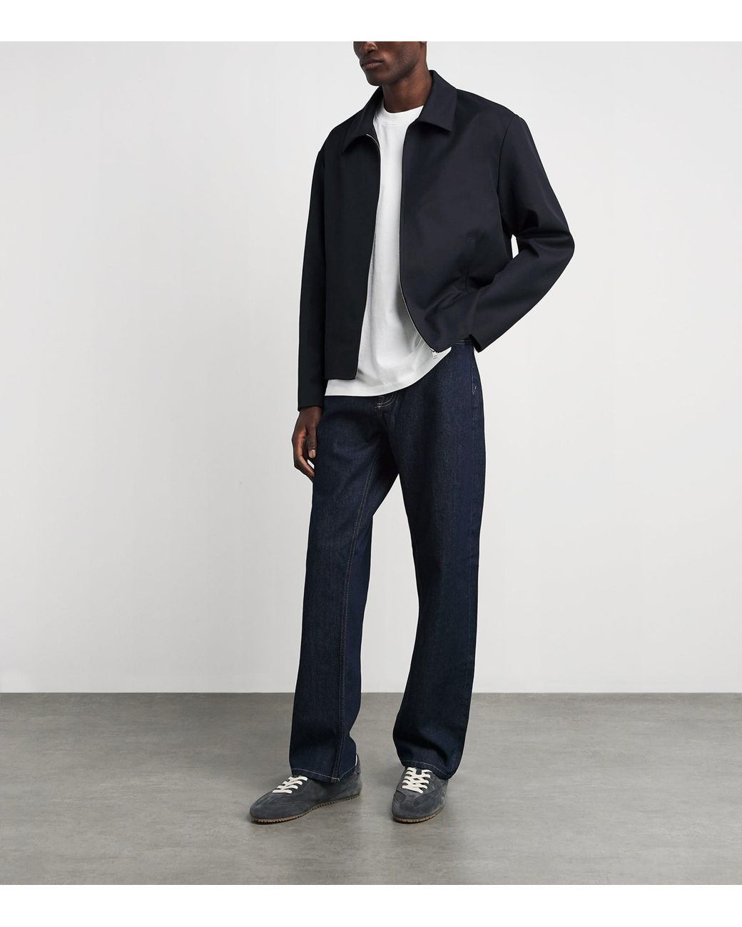 Sandro Blue Lightweight Zipped Jacket for men