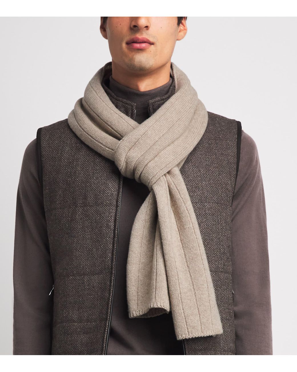 Paul & Shark Natural Ribbed Scarf for men